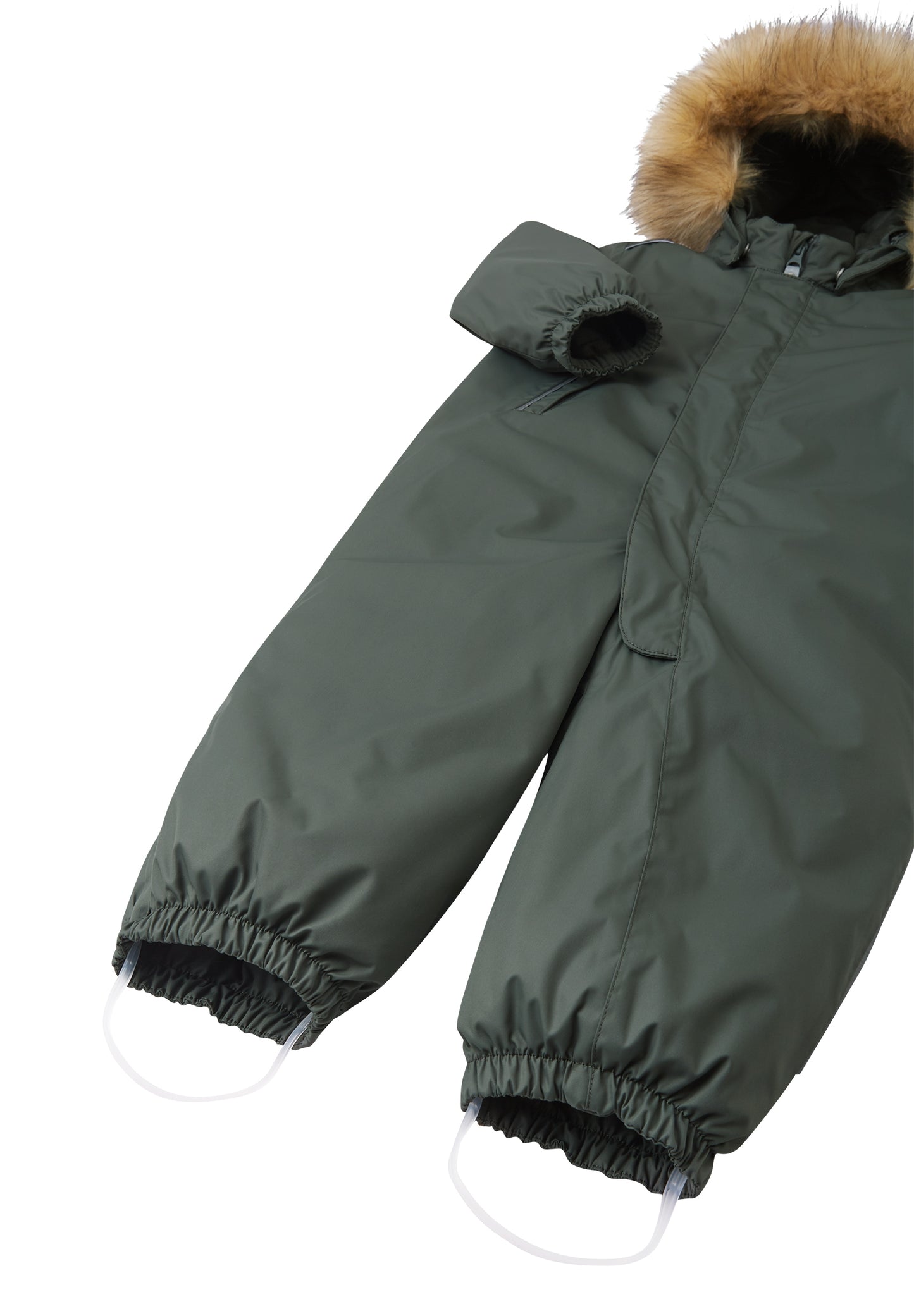 REIMA TEC Winteroverall/Skianzug<br> Gotland <br>Gr. 74 bis 98<br> Po-Bereich extra dick isoliert<br> auch ohne Kunst-Pelz tragbar<br> abnehmbare Fuss-Schlaufen<br> WS >12'000 mm
