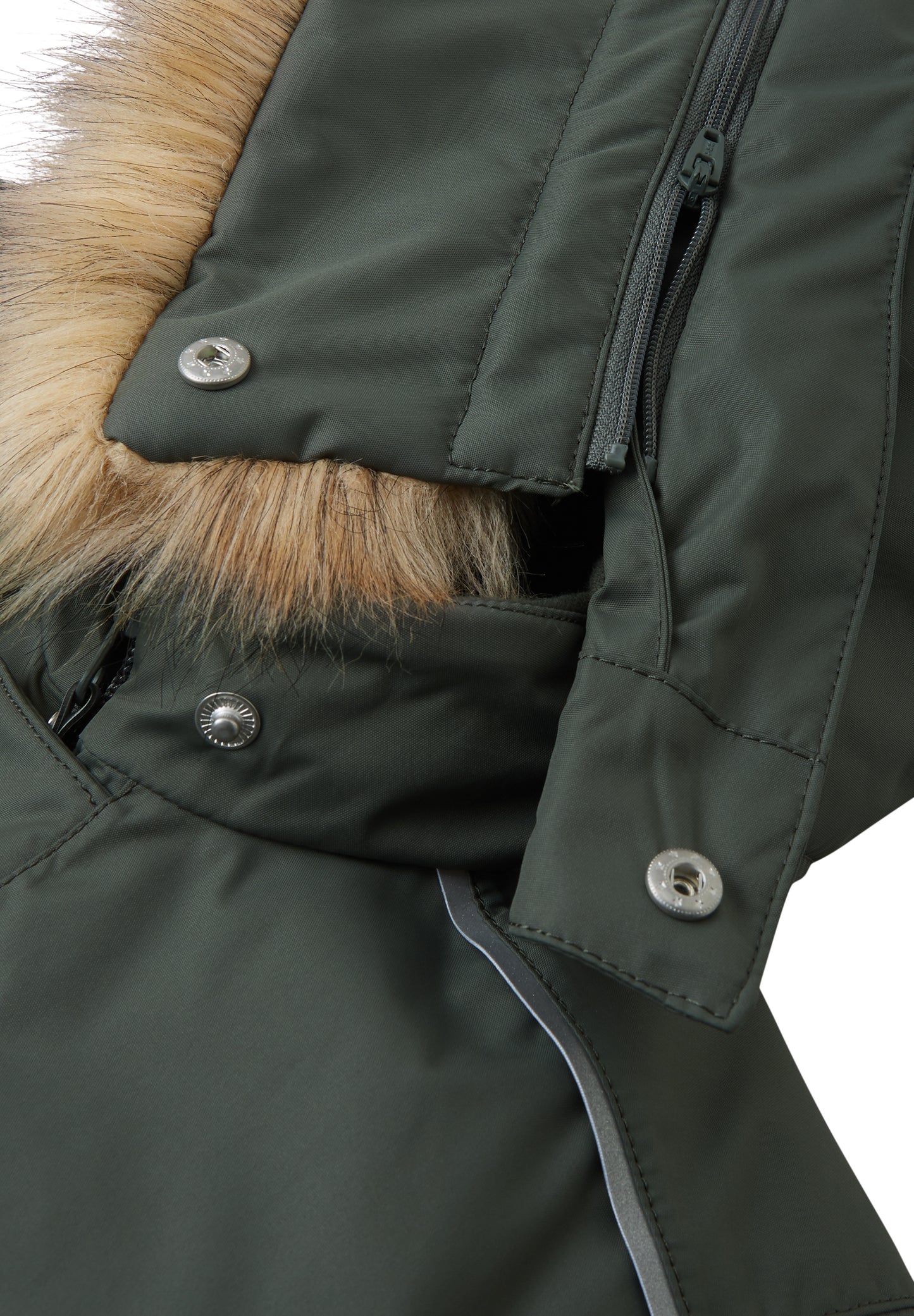 REIMA TEC Winteroverall/Skianzug<br> Gotland <br>Gr. 74 bis 98<br> Po-Bereich extra dick isoliert<br> auch ohne Kunst-Pelz tragbar<br> abnehmbare Fuss-Schlaufen<br> WS >12'000 mm