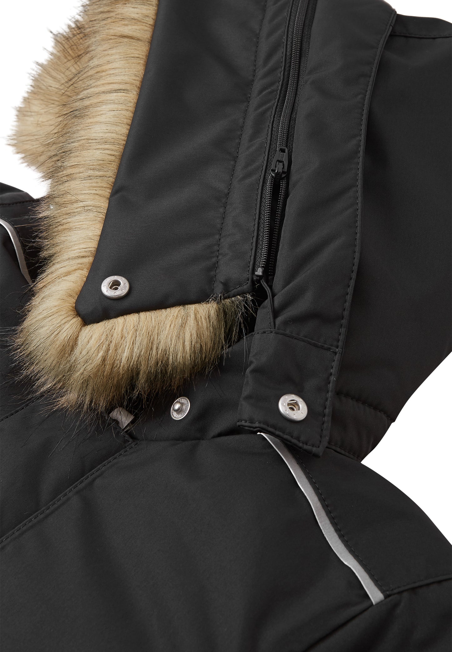 REIMA TEC Winteroverall/Skianzug<br> Gotland <br>Gr. 74 bis 98<br> Po-Bereich extra dick isoliert<br> auch ohne Kunst-Pelz tragbar<br> abnehmbare Fuss-Schlaufen<br> WS >12'000 mm