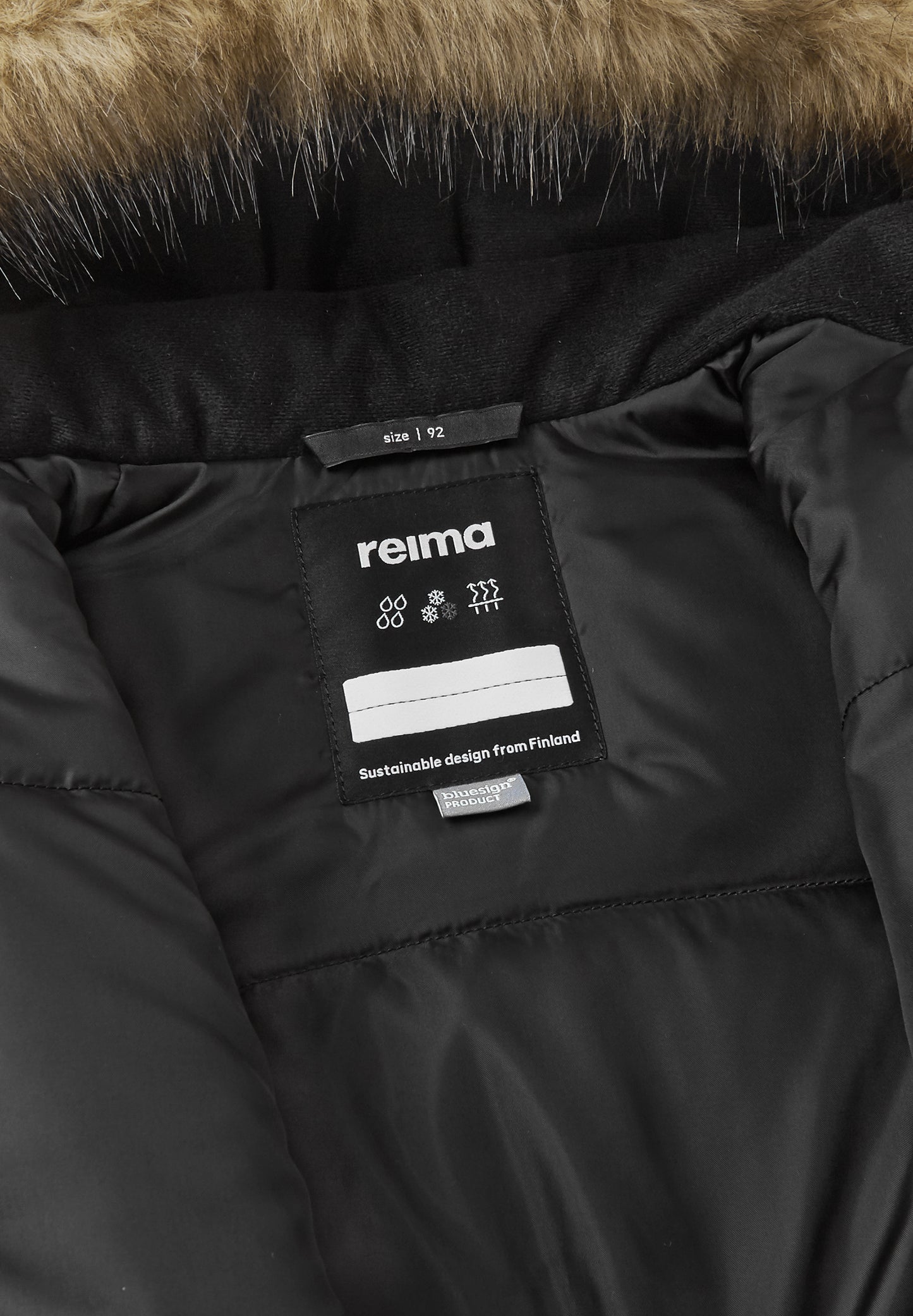 REIMA TEC Winteroverall/Skianzug<br> Gotland <br>Gr. 74 bis 98<br> Po-Bereich extra dick isoliert<br> auch ohne Kunst-Pelz tragbar<br> abnehmbare Fuss-Schlaufen<br> WS >12'000 mm