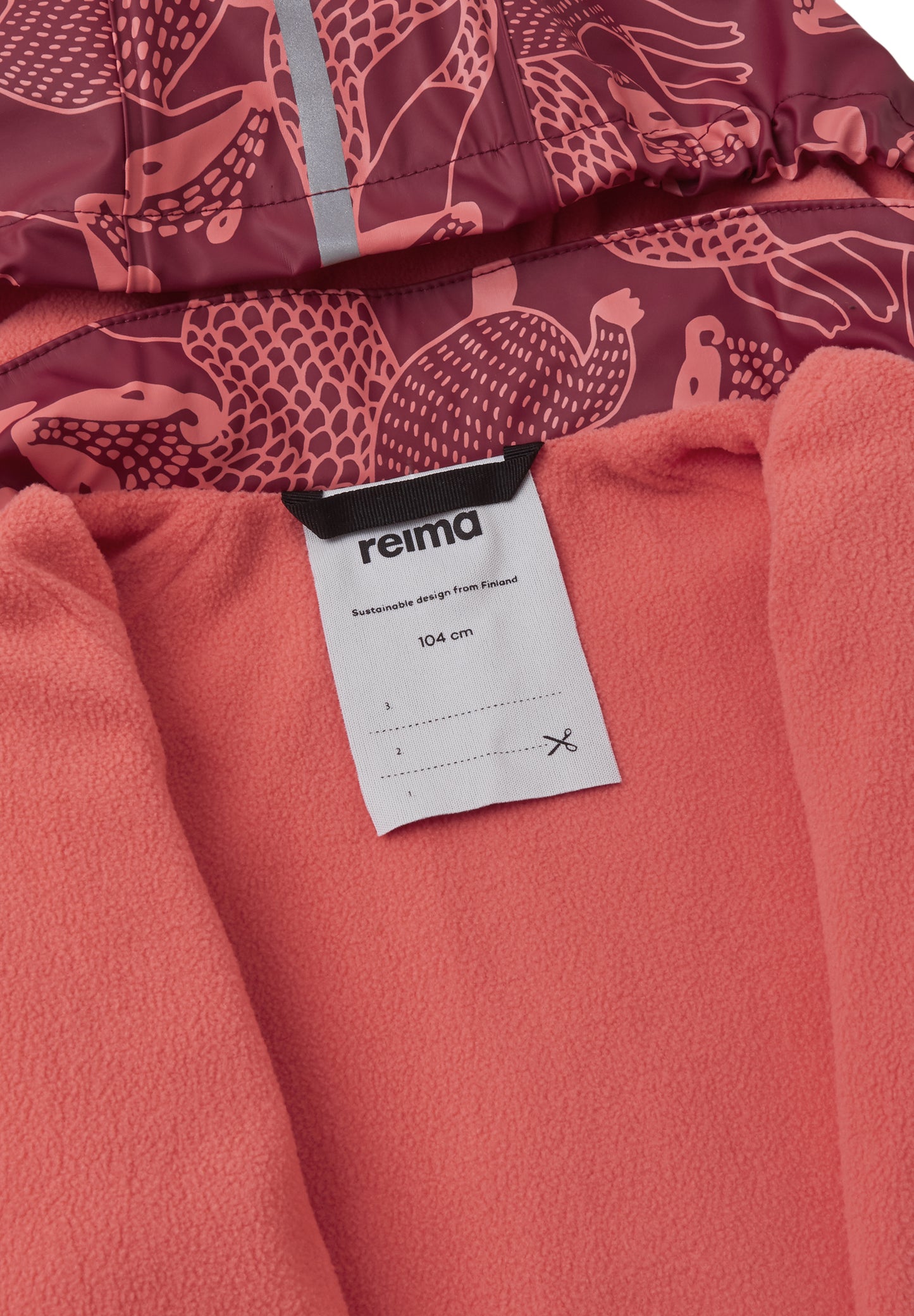 REIMA gefütterte Regenjacke/Matschjacke <br>Koski <br>Gr. 98 bis 122<br> innen warmes Fleece <br>WS 10'000 mm