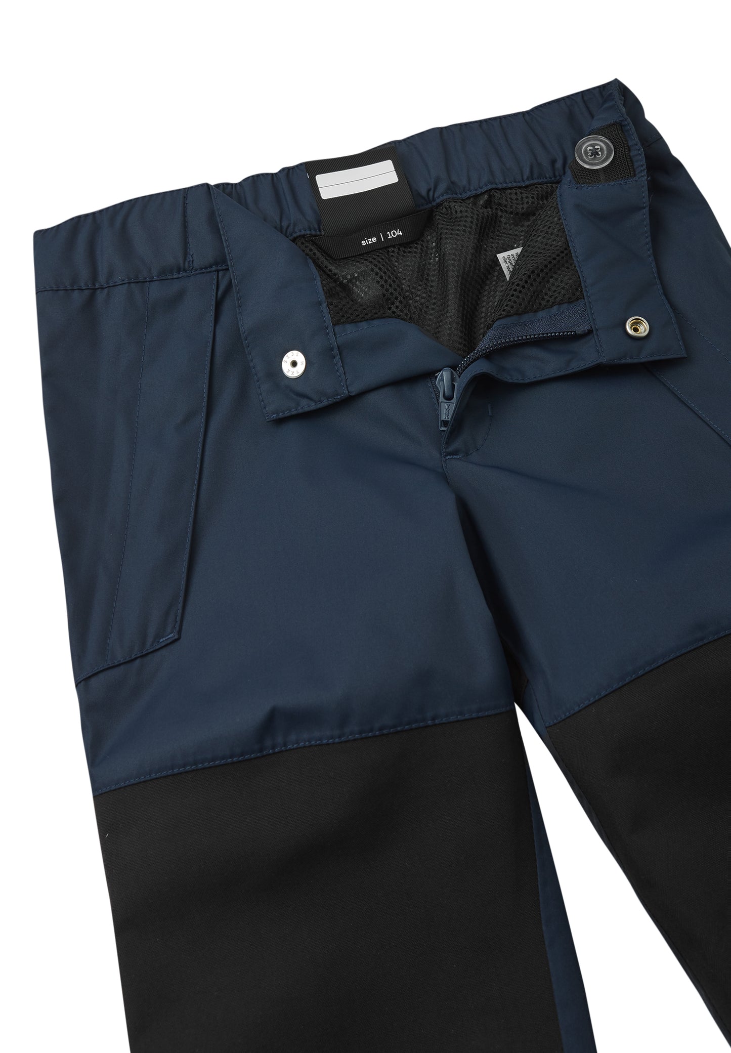 REIMA TEC+ Regenhose <br>Lento <br>Gr. 92 bis 152 <br>Bund & Bein-Ende anpassbar<br> strapazierfähige Verstärkungen<br> schmalstes Modell<br> WS 12'000 mm