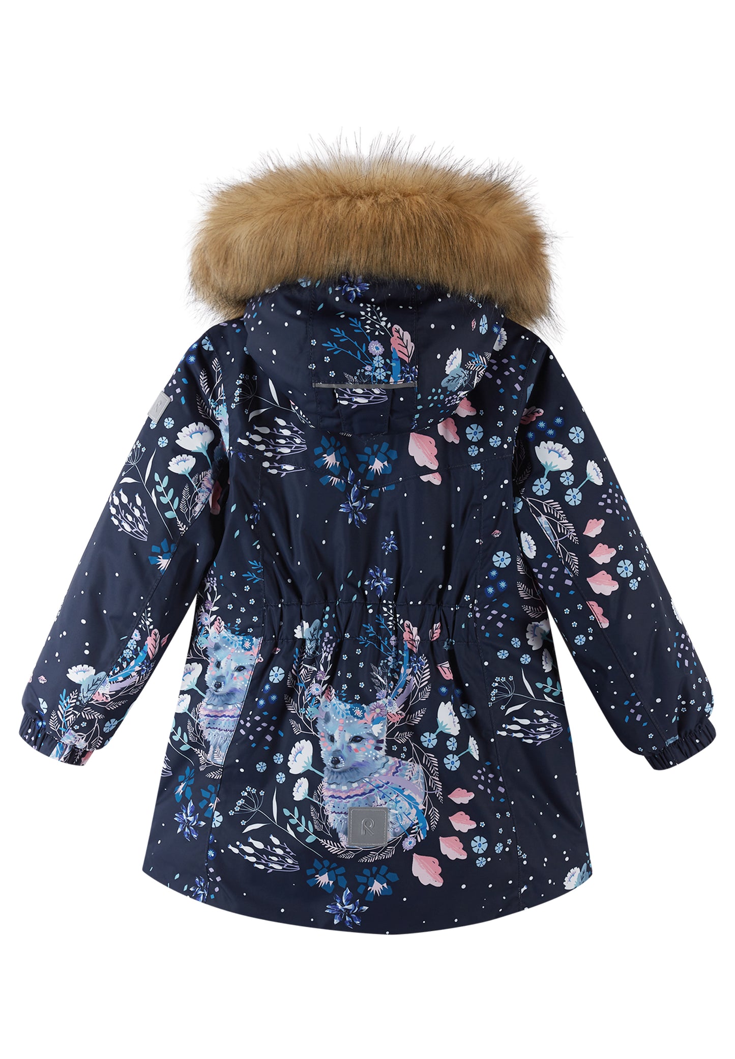 REIMA TEC Winterjacke/Parka Muhvi <br>Gr. 104 bis 140 <br>Kunstpelz abnehmbar, langer Schnitt<br> WS 12'000 mm