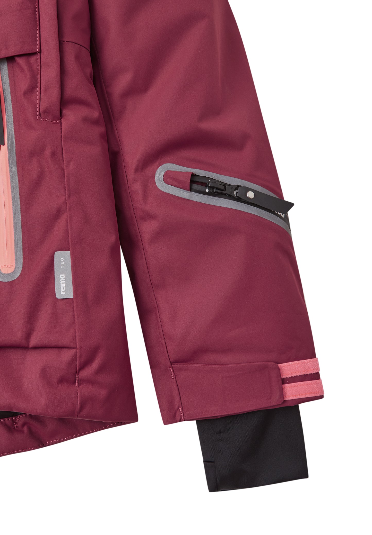 REIMA TEC Skijacke/Winterjacke Posio <br>Gr. 104 bis 164<br> Schneefang & verstellbare Ärmelbündchen mit Lycraeinsätzen<br> Lüftungs-Reissverschlüsse & wasserabweisende Taschen- und Front-Reissverschlüsse <br>funktionelle Details<br> WS 12'000 mm