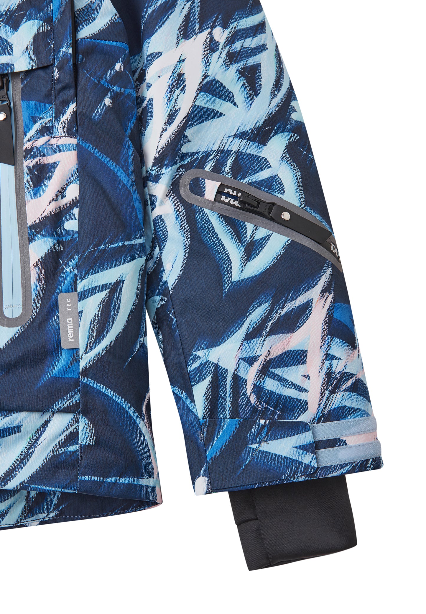 REIMA TEC Skijacke/Winterjacke Posio <br>Gr. 146, 158, 164<br> Schneefang & verstellbare Ärmelbündchen mit Lycraeinsätzen<br> Lüftungs-Reissverschlüsse & wasserabweisende Taschen- und Front-Reissverschlüsse <br>funktionelle Details<br> WS 12'000 mm