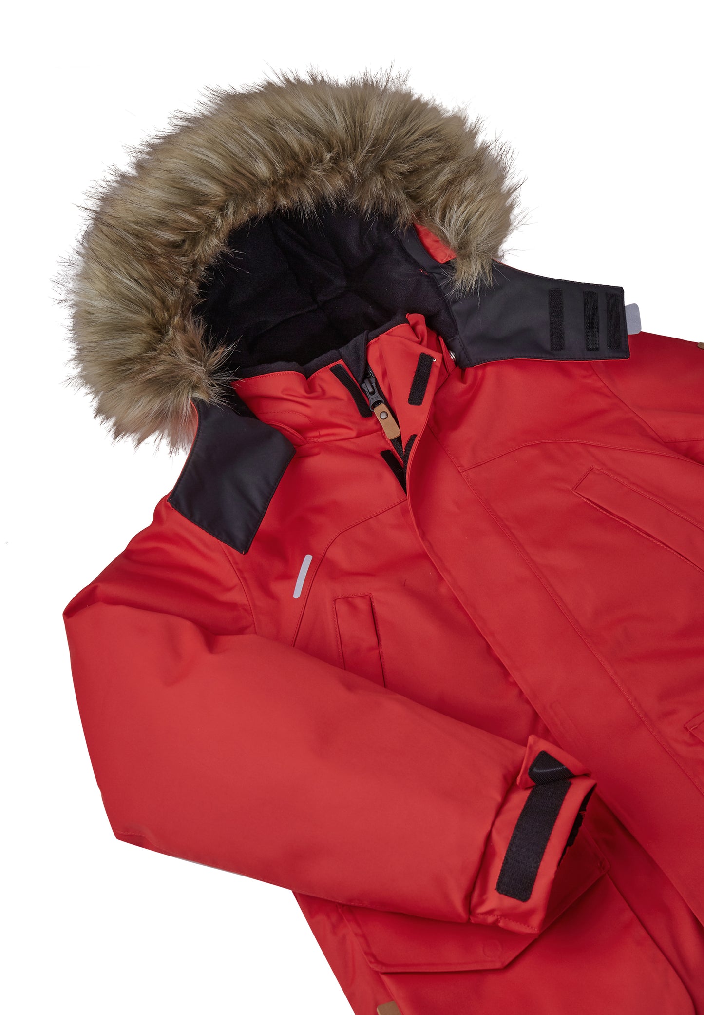 REIMA TEC warme Winter-Daunenjacke/Parka Serkku<br> Gr. 104 bis 164<br> auch ohne Kunst-Pelz tragbar<br> 100% wasserdicht<br> echte zertifizierte Daune, waschbar<br> WS 12'000 mm