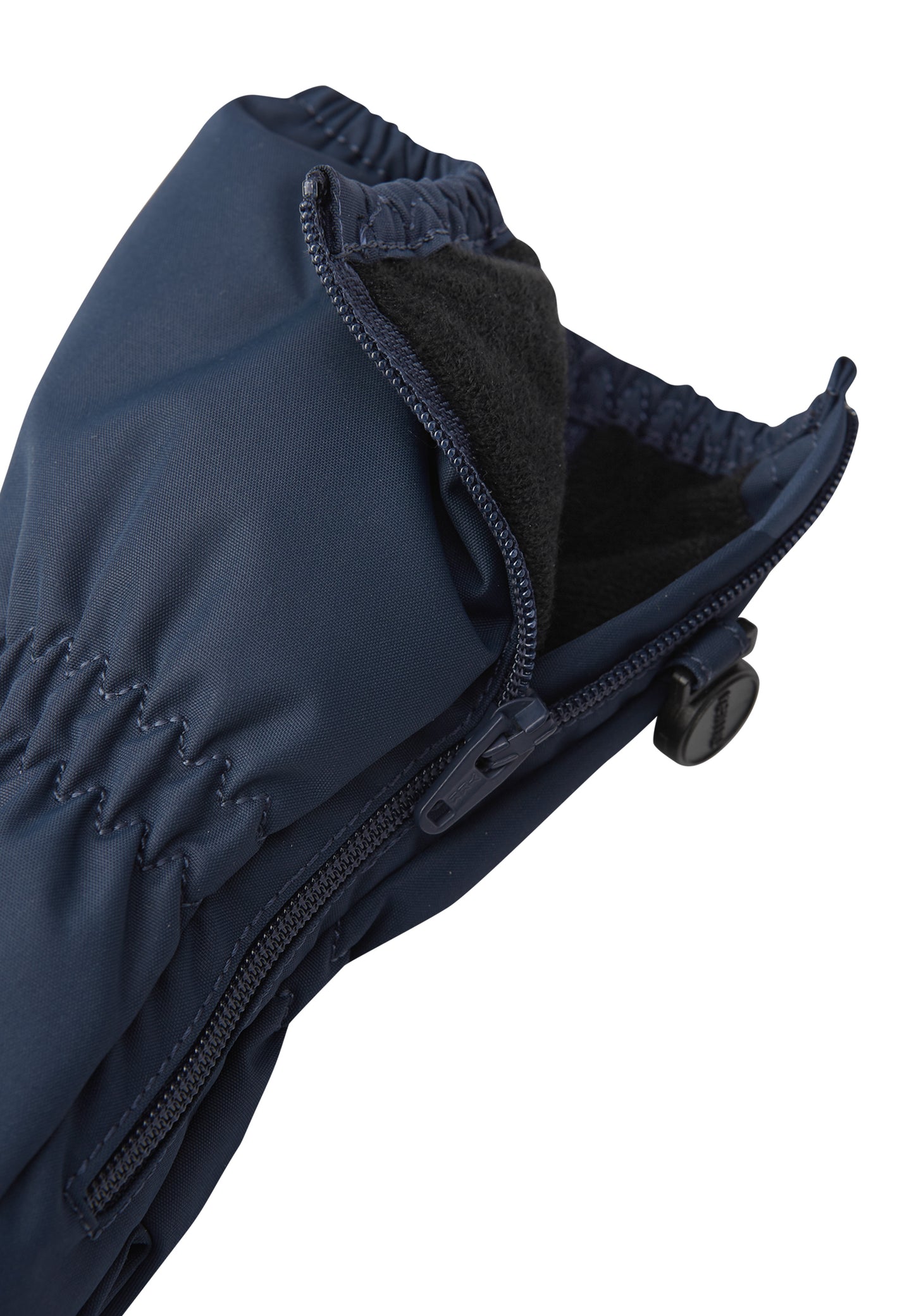 REIMA Winter-Fäustlinge für Kleinkinder <br>Tassu <br>Gr. 0 bis 3 (0 - 4 Jahre) <br>warme Prima-Loft®-Wattierung <br> Reissverschluss seitlich <br>lange Stulpen, Gummizug/Klett übers Handgelenk <br> stark wasserabweisend, extra warm<br> WS 12'000 mm