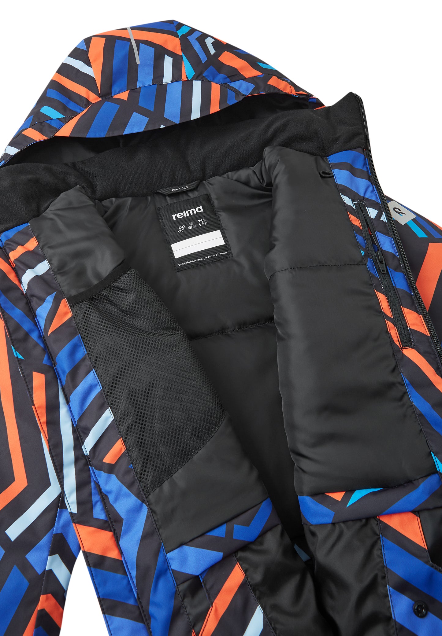 REIMA TEC Skijacke/Winterjacke<br> Tirro <br>Gr. 116 bis 164<br> Schneefang & verstellbare Ärmelbündchen mit Lycraeinsätzen<br> Lüftungs-Reissverschlüsse<br>funktionelle Details<br> WS 12'000 mm