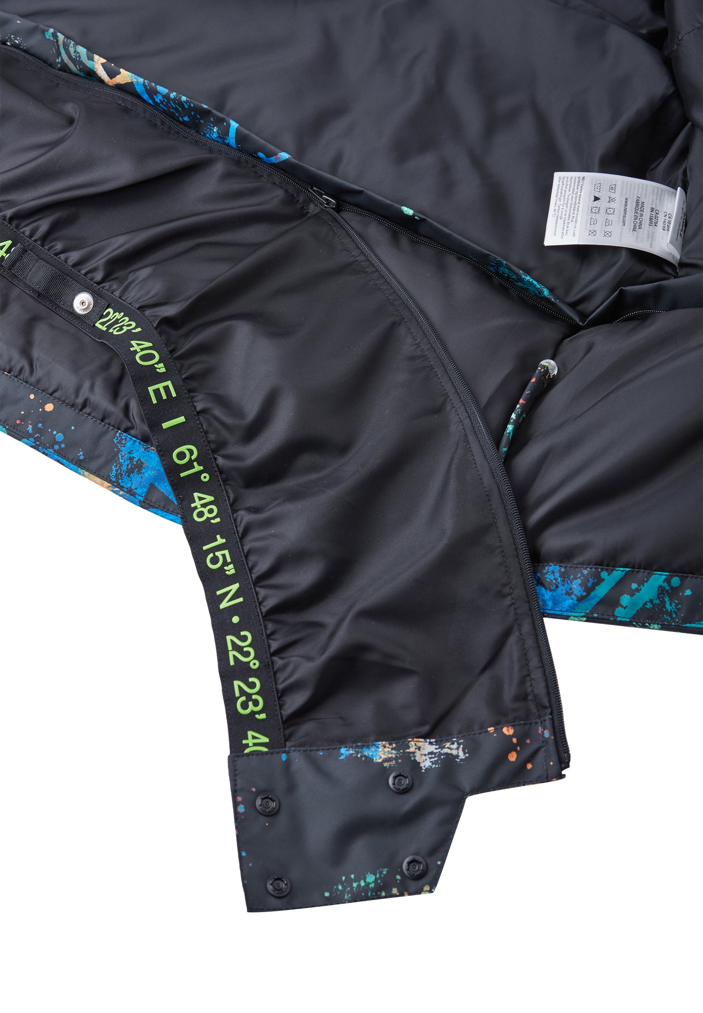REIMA TEC Skijacke/Winterjacke<br> Tirro <br>Gr. 104, 116, 122, 128, 134, 140, 146, 152, 158, 164<br> Schneefang & verstellbare Ärmelbündchen mit Lycraeinsätzen<br> Lüftungs-Reissverschlüsse<br>funktionelle Details<br> WS 12'000 mm