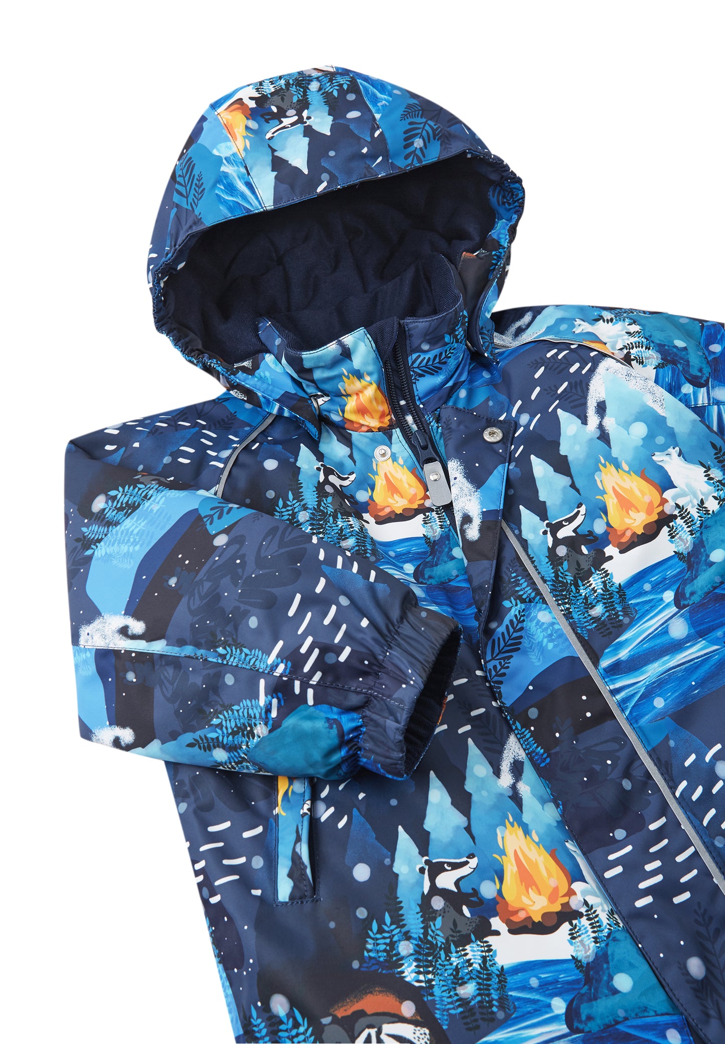 REIMA TEC Winteroverall/Skianzug <br>Langnes <br>Gr. 80 bis 98 <br> Po-Bereich extra dick isoliert<br> Taille regulierbar<br> abnehmbare Fuss-Schlaufen<br> WS 12'000 mm