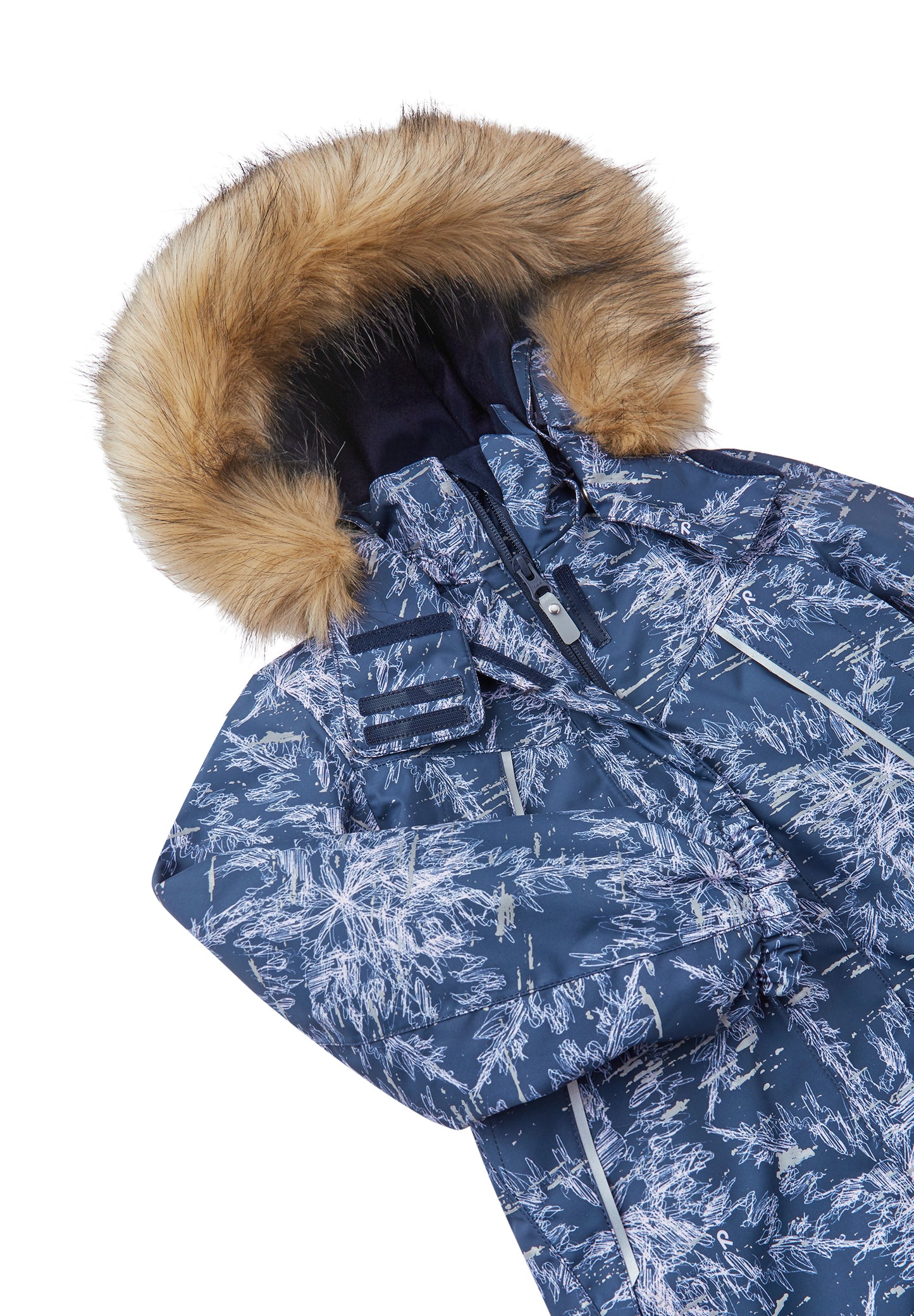 REIMA TEC Winterjacke/Parka Silda<br>Gr. 104, 110, 116, 122, 128<br> komplette Jacke reflektiert im Dunkeln <br>Kunstpelz abnehmbar, langer Schnitt<br> WS 15'000 mm