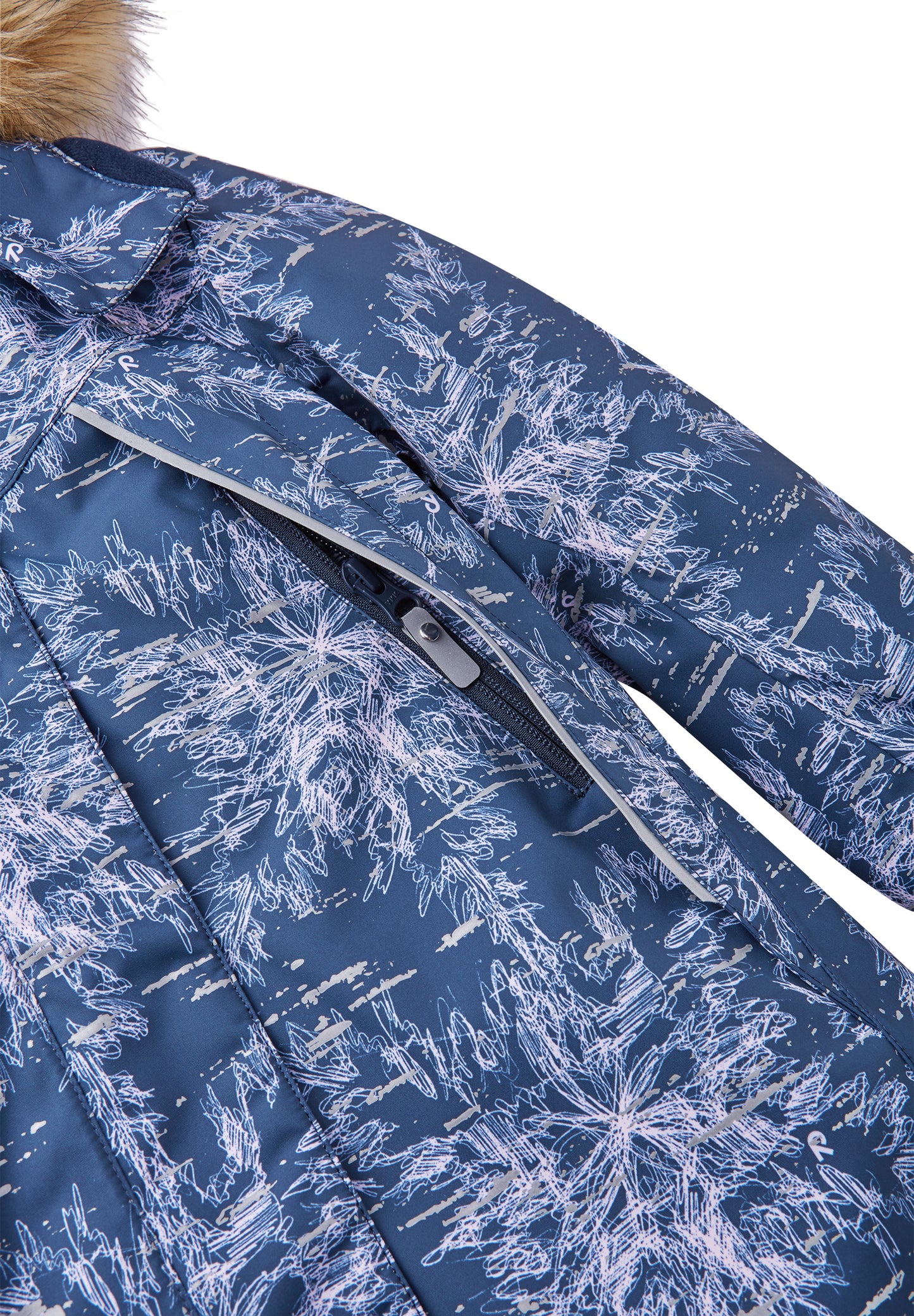 REIMA TEC Winterjacke/Parka Silda<br>Gr. 104, 110, 116, 122, 128<br> komplette Jacke reflektiert im Dunkeln <br>Kunstpelz abnehmbar, langer Schnitt<br> WS 15'000 mm