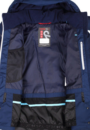 REIMA TEC Daunen Skijacke/Winterjacke Waken <br>Gr. 116, 128, 134, 140<br> echte zertifizierte Daune, waschbar<br> Schneefang & verstellbare Ärmelbündchen mit Lycraeinsätzen mit Daumenloch<br> funktionelle Details<br> WS >8'000 mm