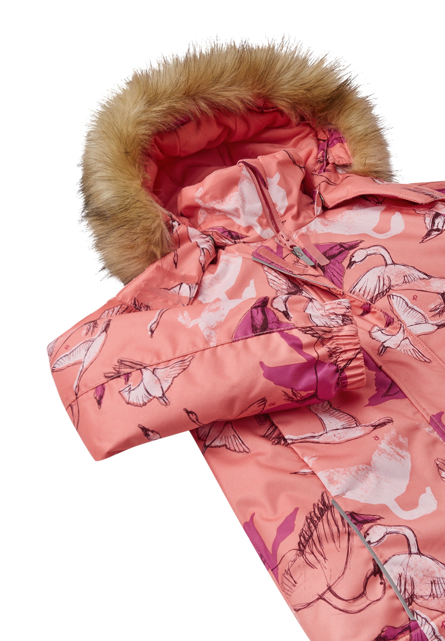 REIMA TEC Winterjacke/Parka<br> Kiela<br>Gr. 104, 110, 116, 134, 140 <br>Kunstpelz abnehmbar <br> langer Schnitt, Taille regulierbar<br> WS 10'000 mm