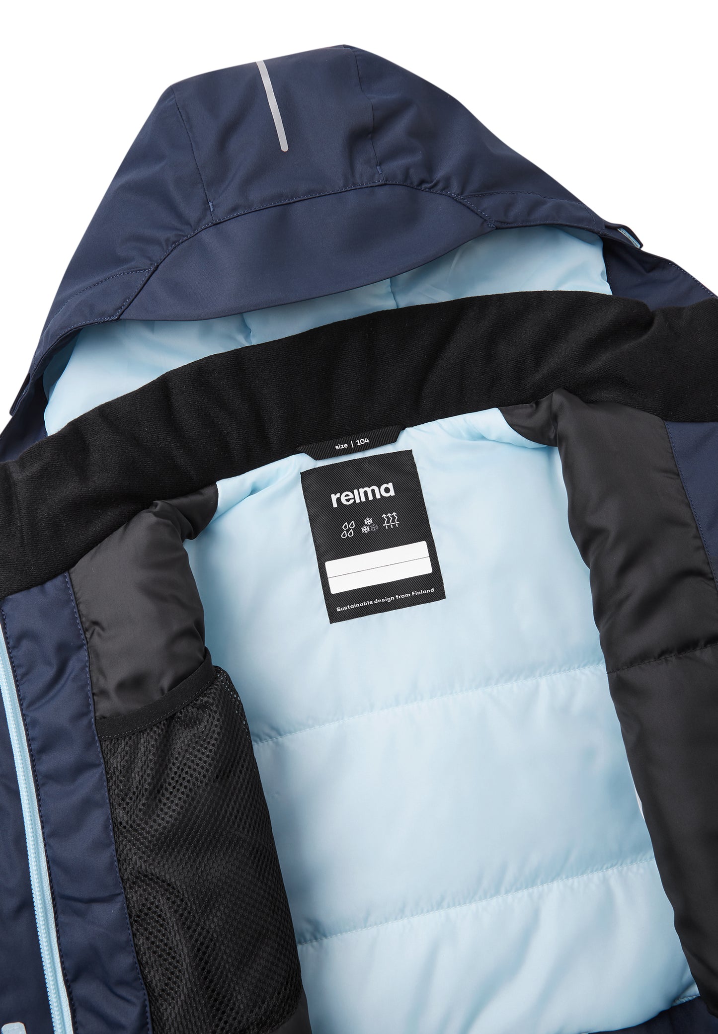 REIMA TEC Skijacke/Winterjacke<br> Kiiruna <br>Gr. 104 bis 140<br> Schneefang & verstellbare Ärmelbündchen mit Lycraeinsätzen<br> funktionelle Details<br> WS 12'000 mm