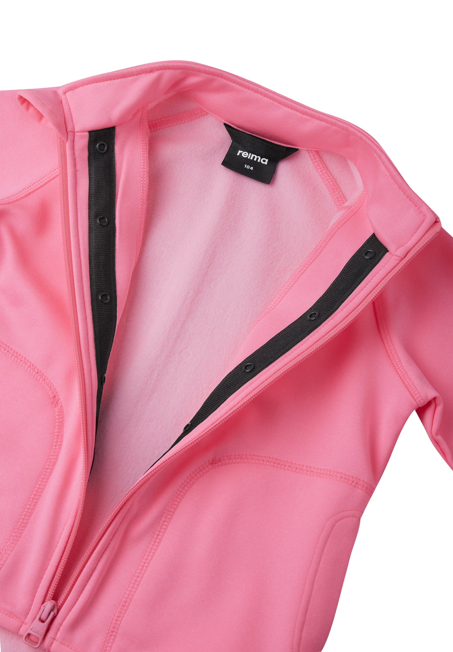 REIMA Jacke Velours-Fleece Klippe/Toimiva/Kahvilla<br> Gr. 80 bis 140<br>atmungsaktiv<br> innen weiches funktinonelles Velours<br> aussen glattes Material <br>zum Separat- oder Darunter-Tragen<br> Druckknöpfe für Einknöpfsystem<br> warm, 255 g/m2 Dicke