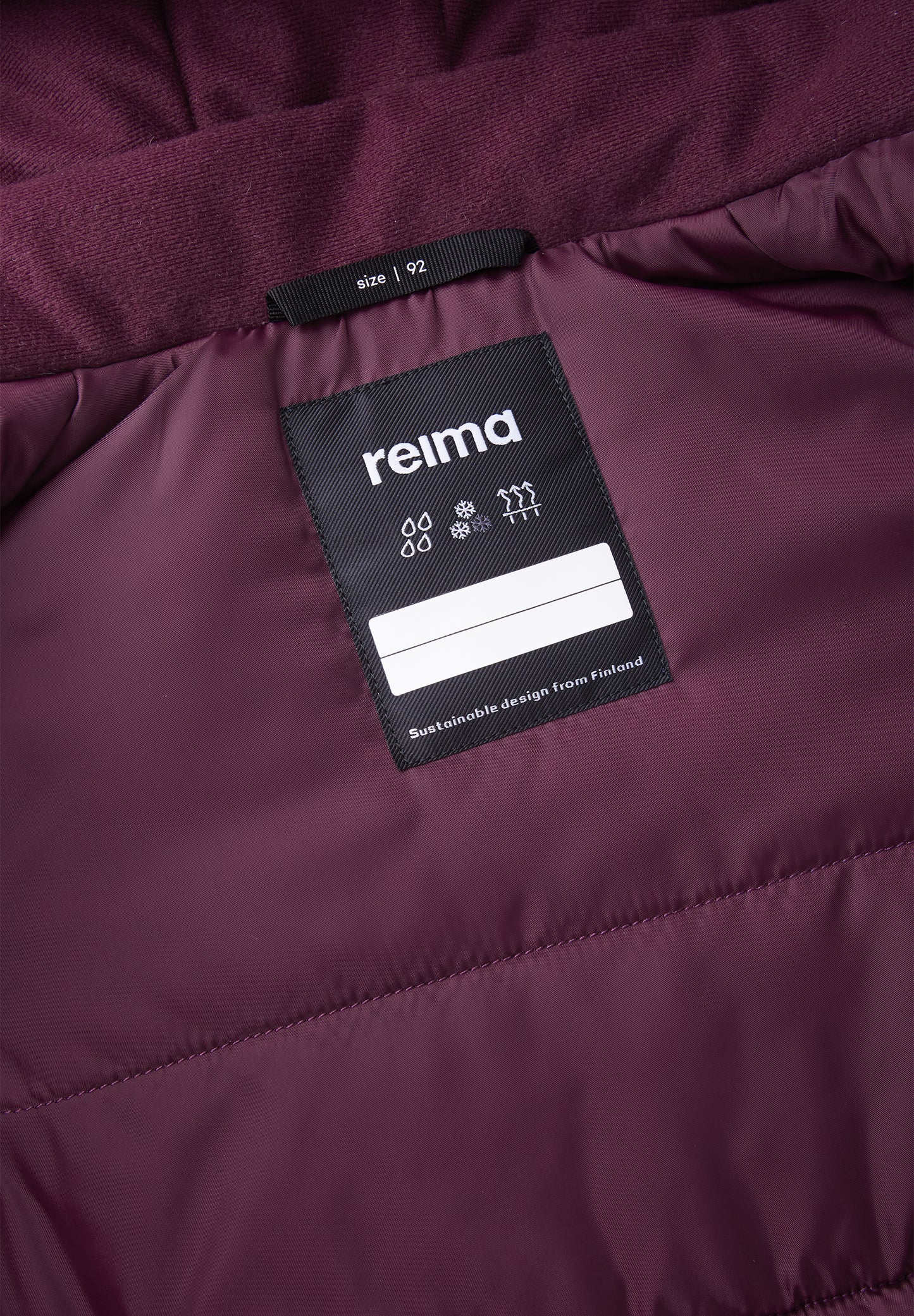 REIMA TEC Winterjacke Kuhmoinen AKTIONSFARBE <br>Gr. 80 bis 98 <br> Taille regulierbar<br> WS 10'000