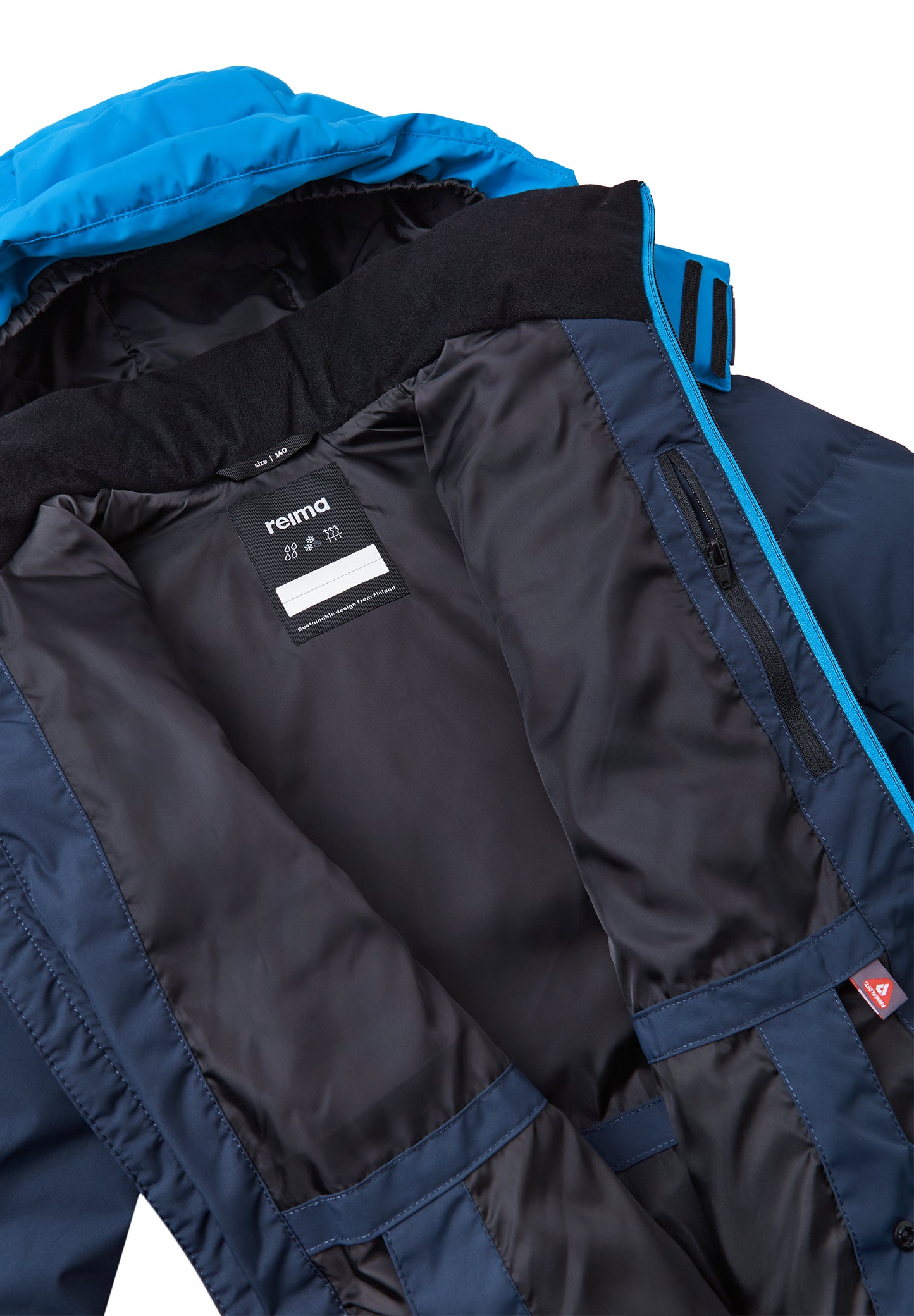 REIMA Primaloft-Skijacke/Winterjacke <br>Kuosku <br>Gr. 116, 122, 128, 134, 146, 152, 158, 164 <br> mit Primaloft (künstliche Daune) wattiert<br> Schneefang & verstellbare Ärmelbündchen mit Lycraeinsätzen<br> funktionelle Details <br> WS 15'000 mm