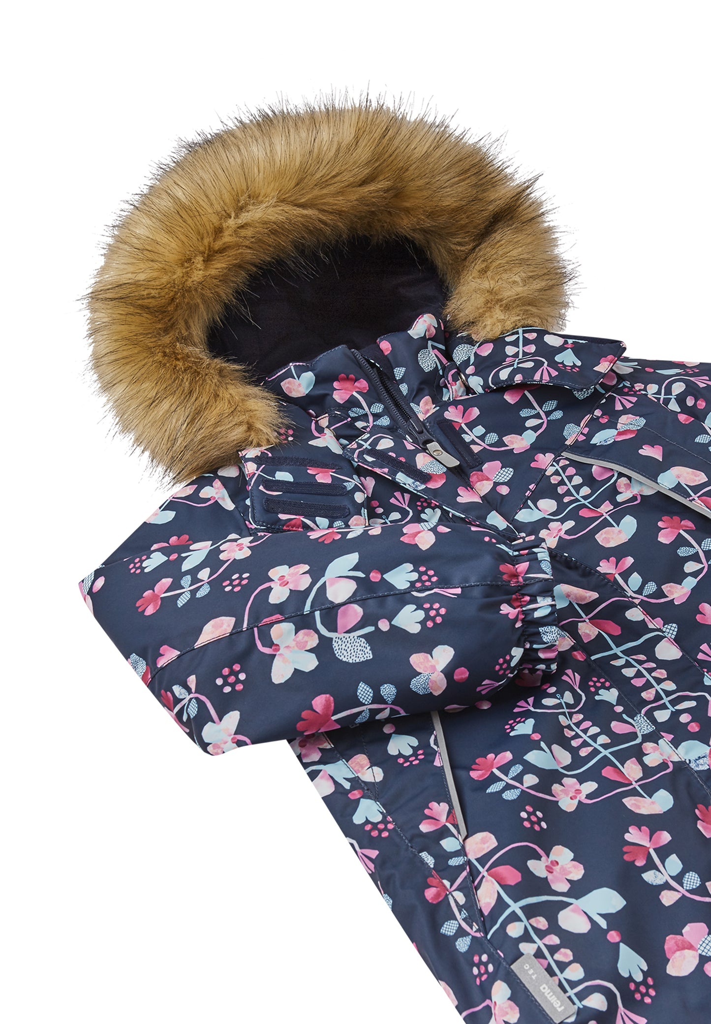 REIMA TEC Winterjacke/Parka Muhvi <br>Gr. 104 bis 140 <br>Kunstpelz abnehmbar, langer Schnitt<br> WS 12'000 mm