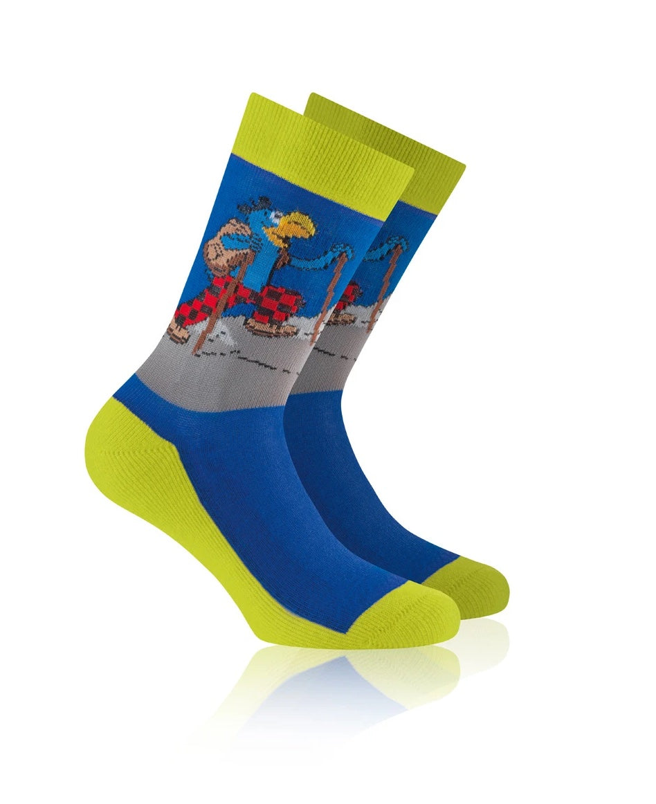 ROHNER Sport-Socken/Wander-Socken<br> GLOBI Trekking <br>Gr. 23-26, 27-30, 31-34, 35-38 <br>Klima-ausgleichend<br>waden-hoch, anatomische Passform<br>mit Schurwoll-Anteil