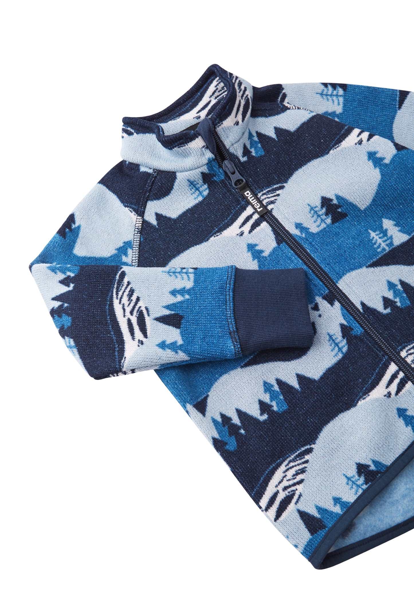 REIMA Jacke Strick-Fleece<br> Ornament <br>Gr. 80 bis 110<br> etwas dickere Qualität<br> sehr warm, 310 g/m2 Dicke