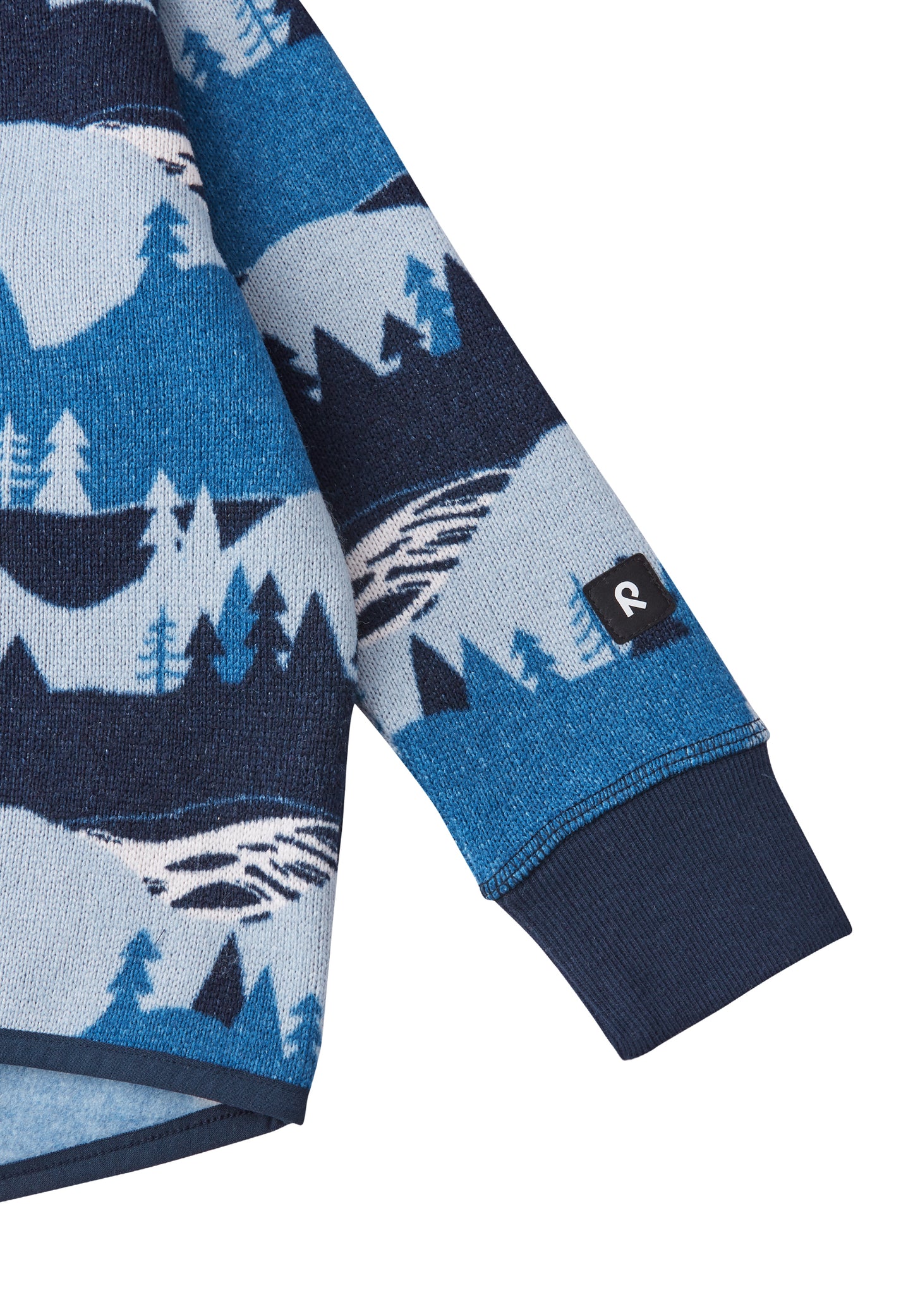 REIMA Jacke Strick-Fleece<br> Ornament <br>Gr. 80 bis 110<br> etwas dickere Qualität<br> sehr warm, 310 g/m2 Dicke