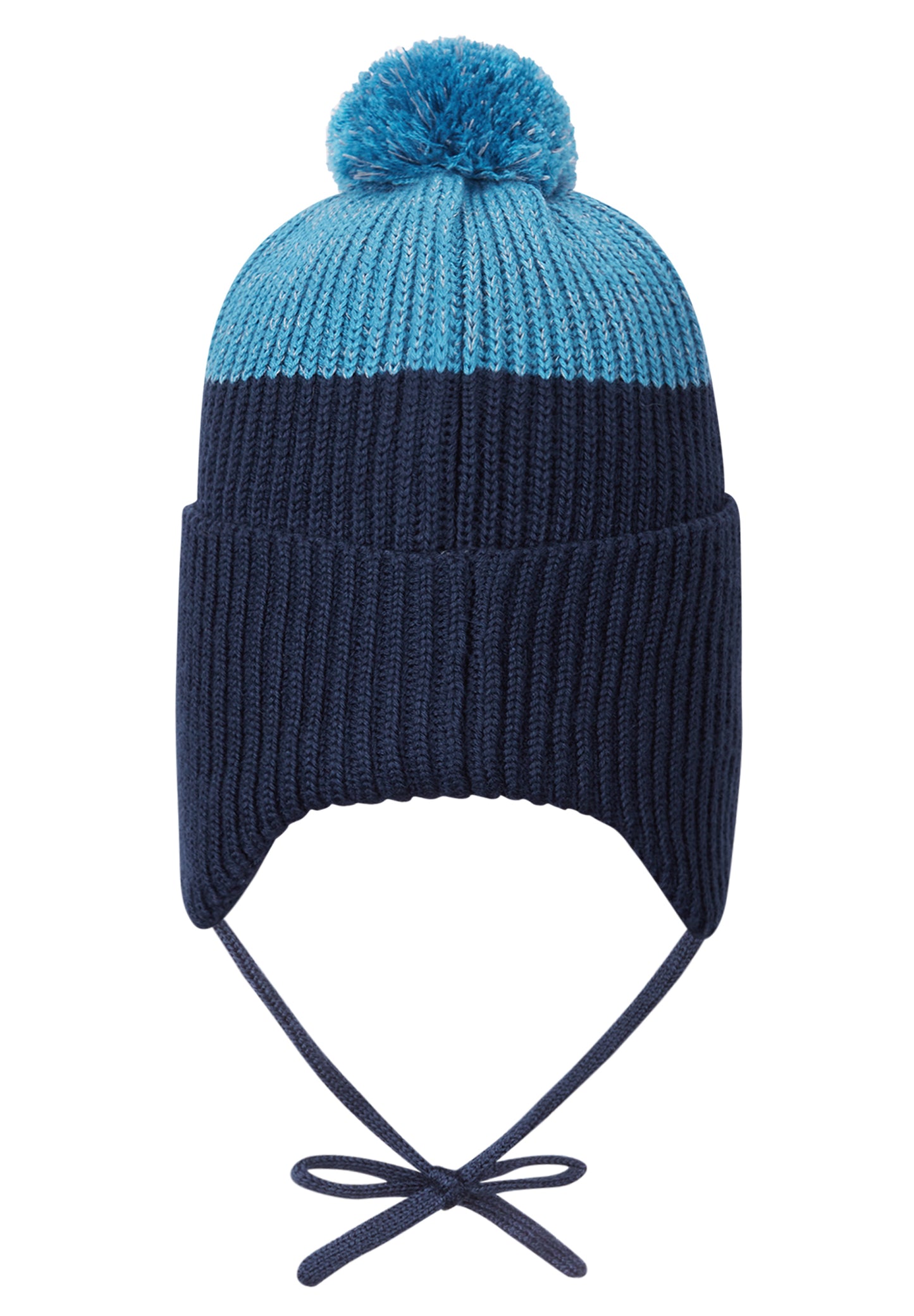 Reima Mütze mit Bändel <br>Pilkotus <br>Gr. 48, 50, 52<br>eingenähtes reflektierendes Garn <br>innen hautfreundliches Fleece<br> aussen warmer, wasserabweisender Woll-Mix<br> Windstopper-Membrane im Ohrbereich