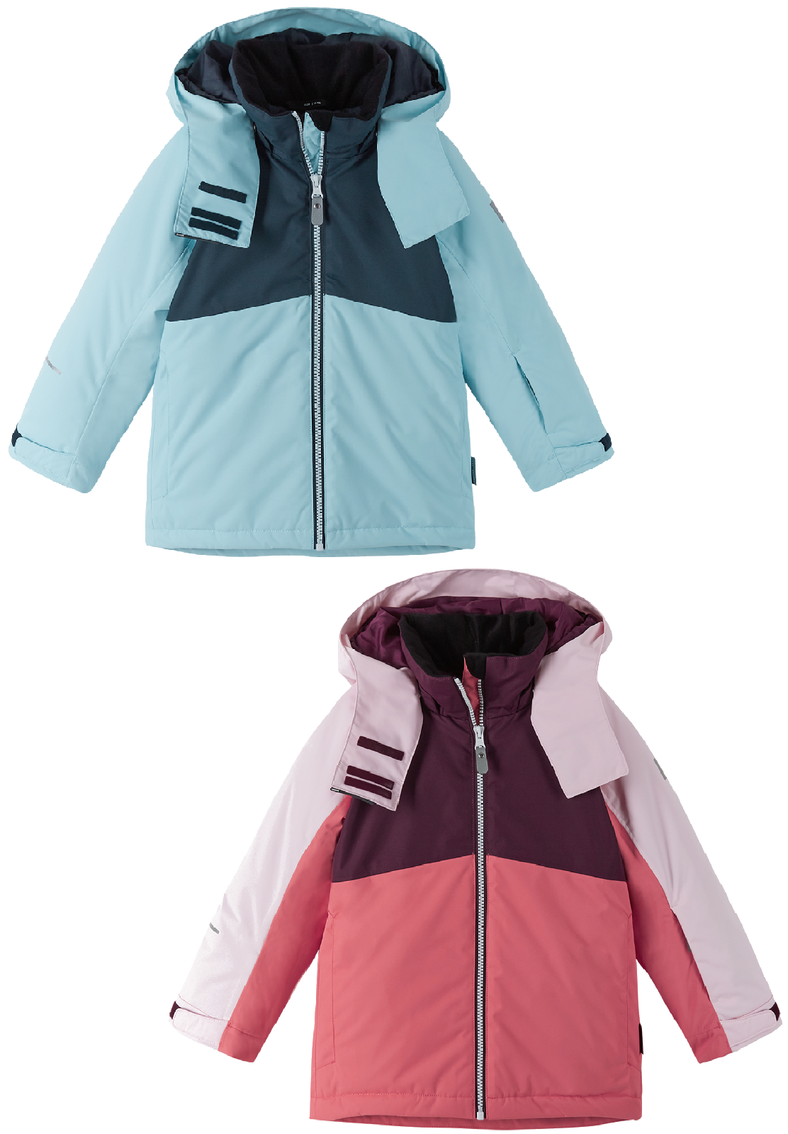 REIMA TEC Skijacke/Winterjacke Salla <br>Gr. 104, 110, 116, 122, 128, 140<br> Schneefang & verstellbare Ärmelbündchen<br> funktionelle Details<br> WS 10'000 mm