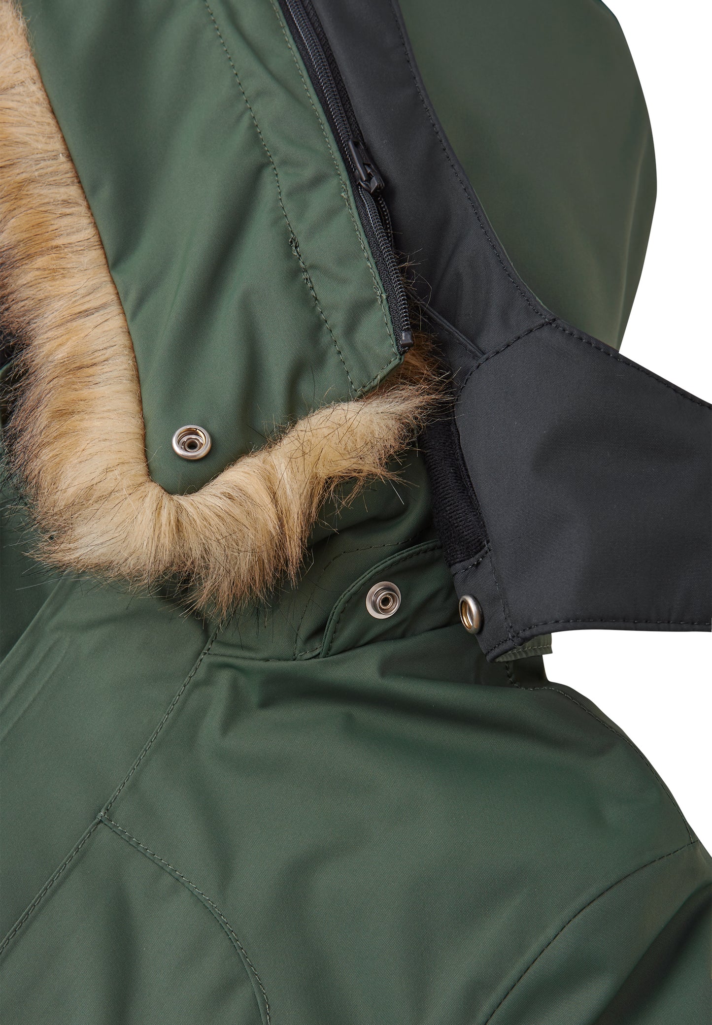 REIMA TEC warme Winter-Daunenjacke/Parka Serkku<br> Gr. 104 bis 164<br> auch ohne Kunst-Pelz tragbar<br> 100% wasserdicht<br> echte zertifizierte Daune, waschbar<br> WS 12'000 mm