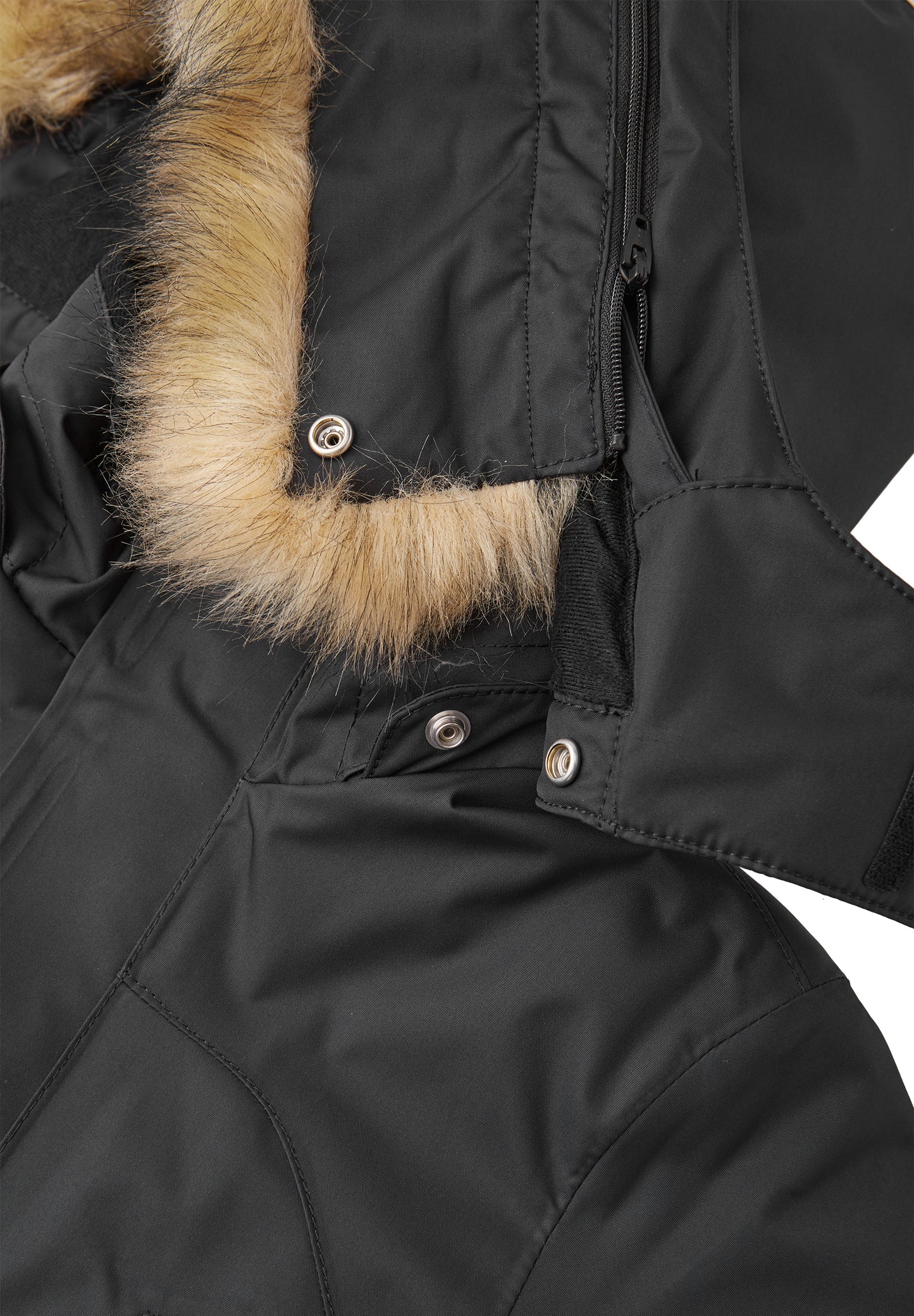 REIMA TEC warme Winter-Daunenjacke/Parka Serkku<br> Gr. 104 bis 164<br> auch ohne Kunst-Pelz tragbar<br> 100% wasserdicht<br> echte zertifizierte Daune, waschbar<br> WS 12'000 mm