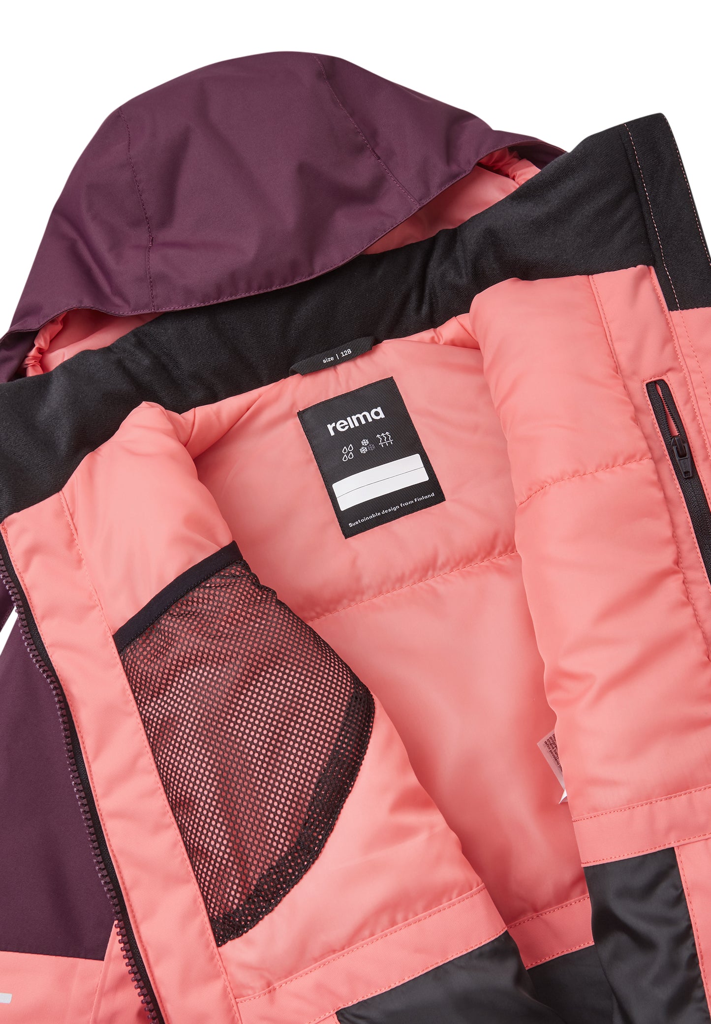 REIMA TEC Skijacke/Winterjacke Soppela <br>Gr. 110, 128, 134, 140, 146, 152, 158, 164 <br> Schneefang & verstellbare Ärmelbündchen mit Lycraeinsätzen<br> funktionelle Details<br> WS 10'000 mm