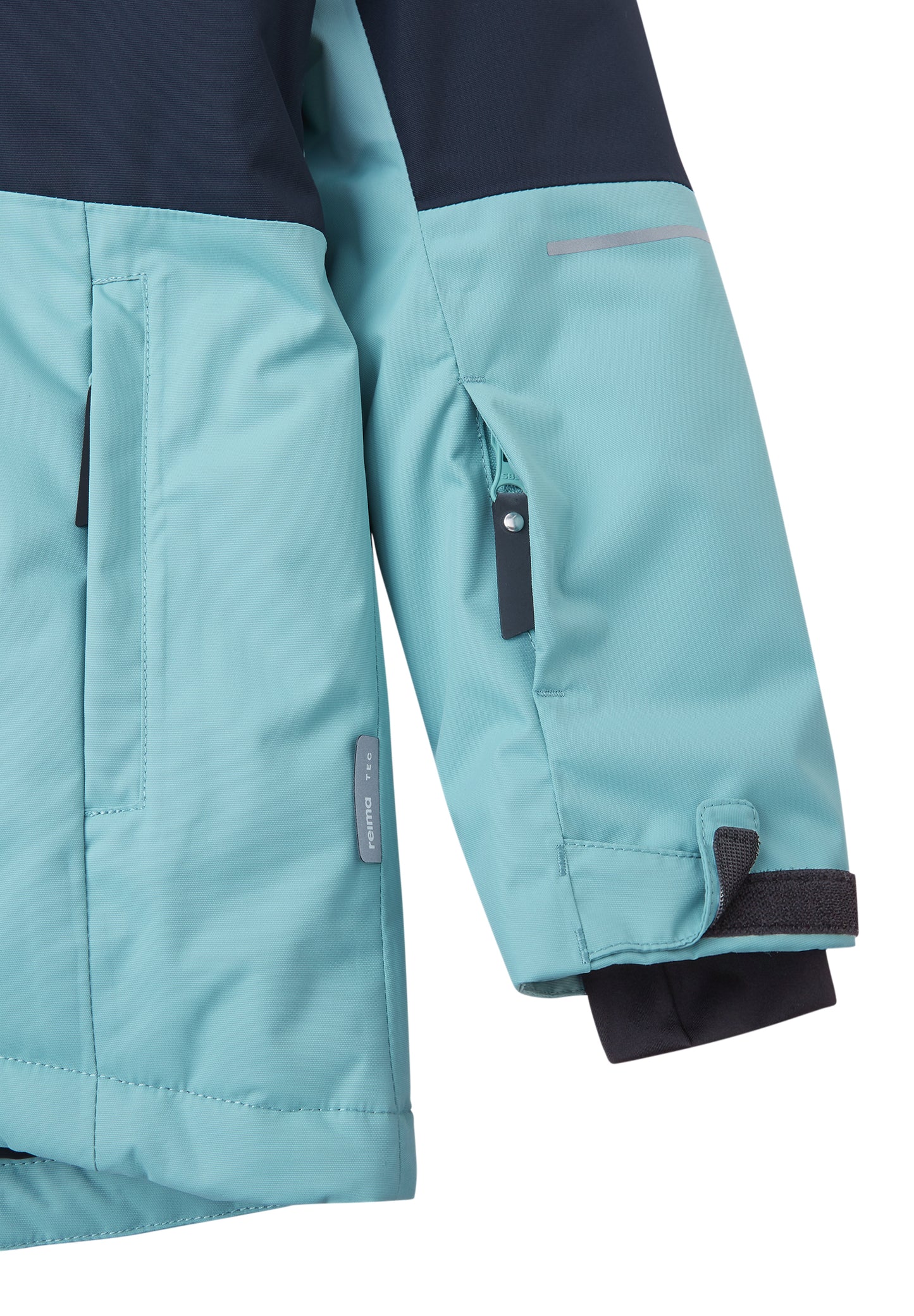 REIMA TEC Skijacke/Winterjacke Soppela <br>Gr. 110, 128, 134, 140, 146, 152, 158, 164 <br> Schneefang & verstellbare Ärmelbündchen mit Lycraeinsätzen<br> funktionelle Details<br> WS 10'000 mm