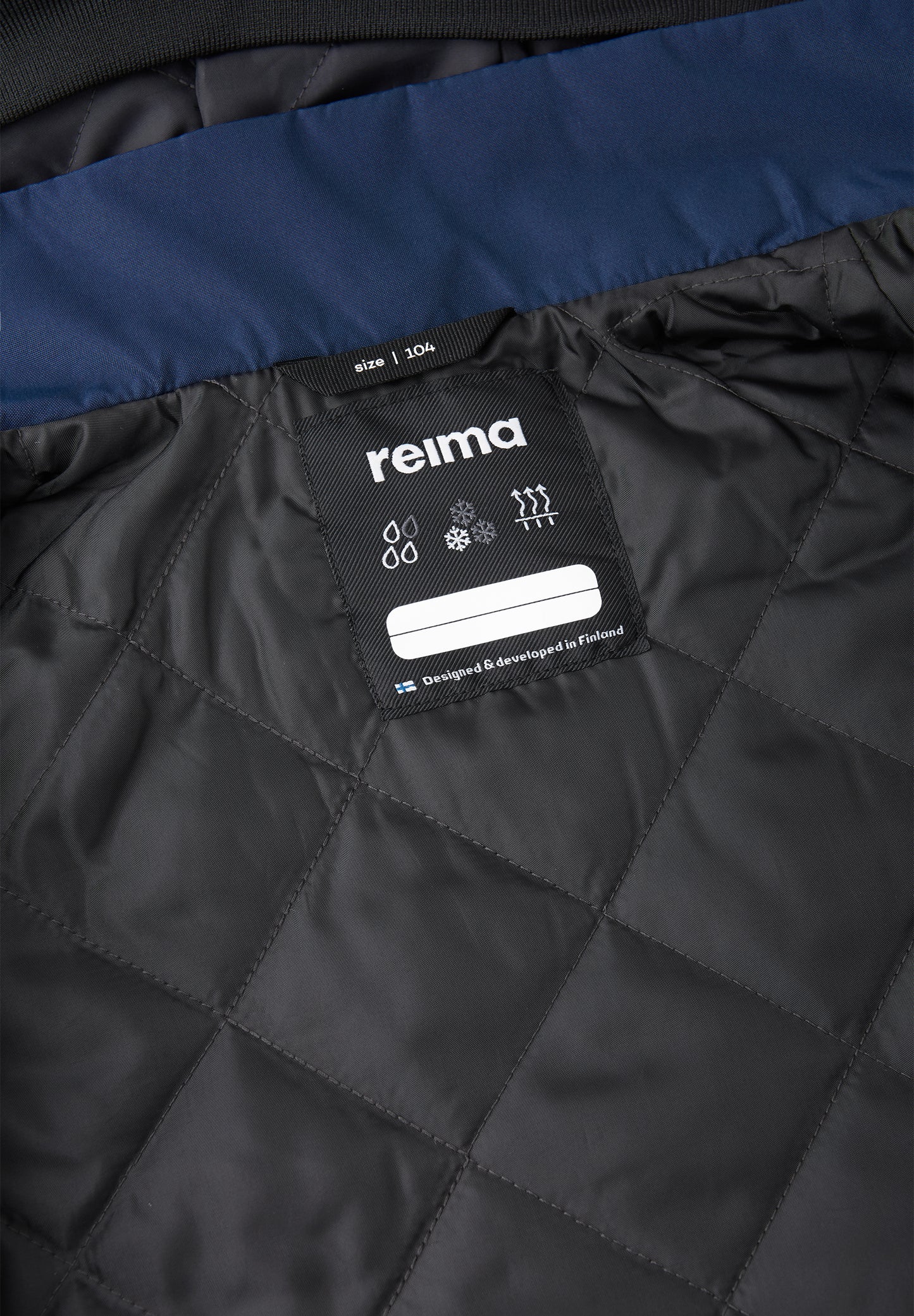 REIMA TEC gefütterte Übergangs- und Regen-Jacke <br>Symppis <br>Gr. 86, 92, 98, 104, 110, 128, 140 <br> leicht wattiert<br> WS 8'000 mm