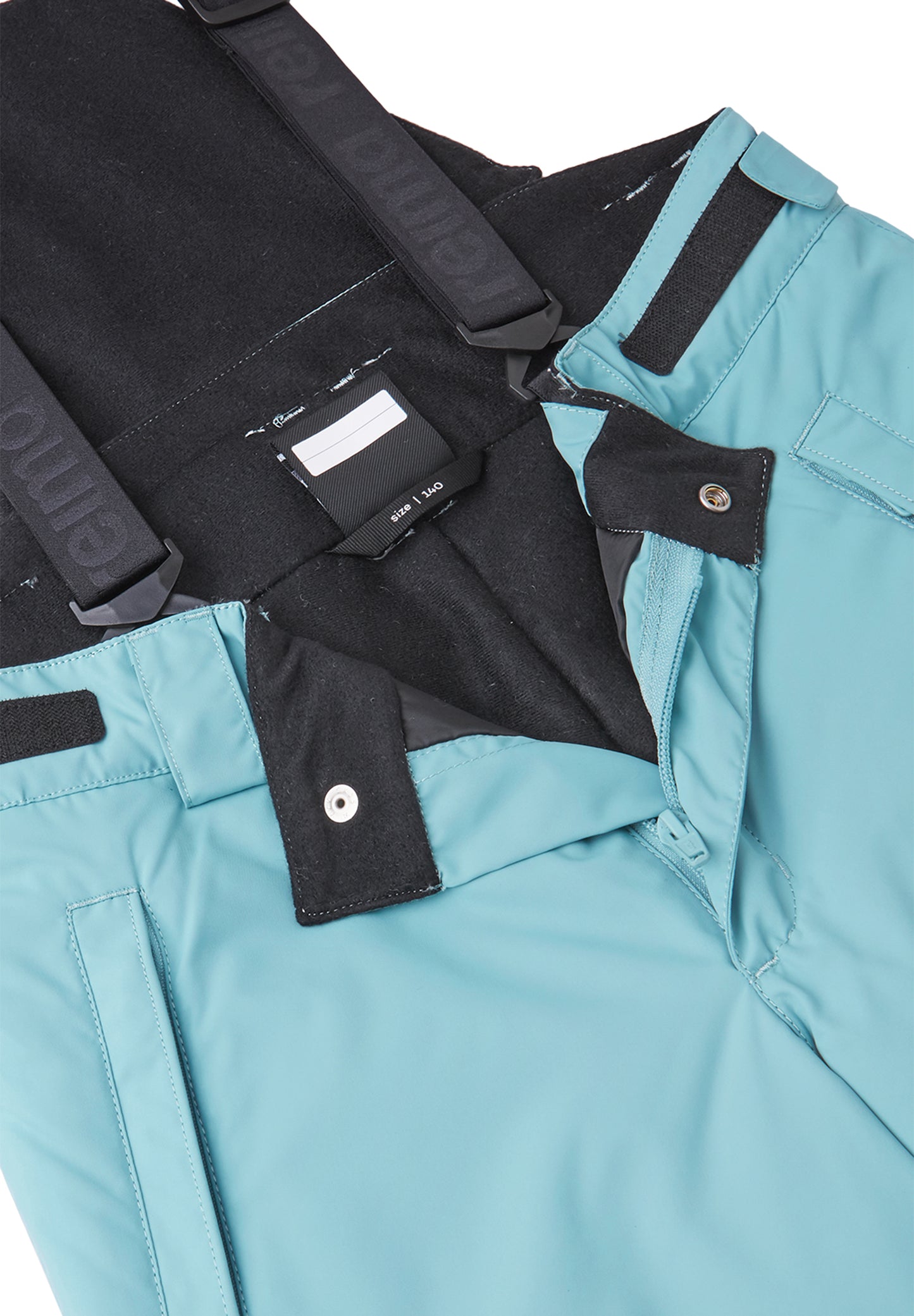 REIMA TEC+ Skihose<br> Terrie<br> Gr. 104 bis 164 <br>Po-Bereich mit Fleece isoliert<br> abnehmbare Träger, Schneefang am Beinende, Taille regulierbar<br> WS 12'000 mm