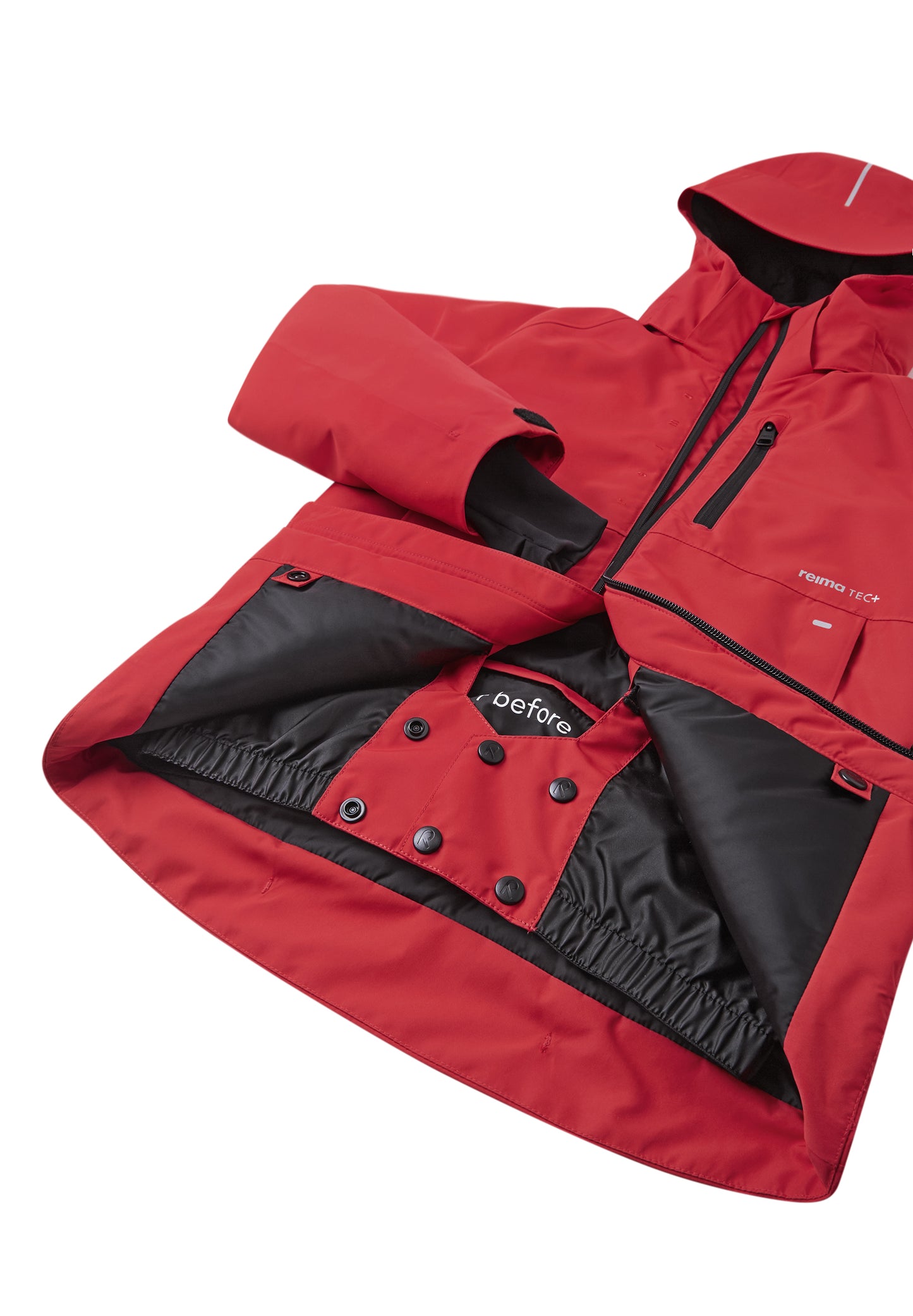 REIMA TEC Skijacke/Winterjacke Tieten <br>Gr. 128 bis 164<br> Schneefang & verstellbare Ärmelbündchen mit Lycraeinsätzen<br> funktionelle Details<br> WS 10'000 mm