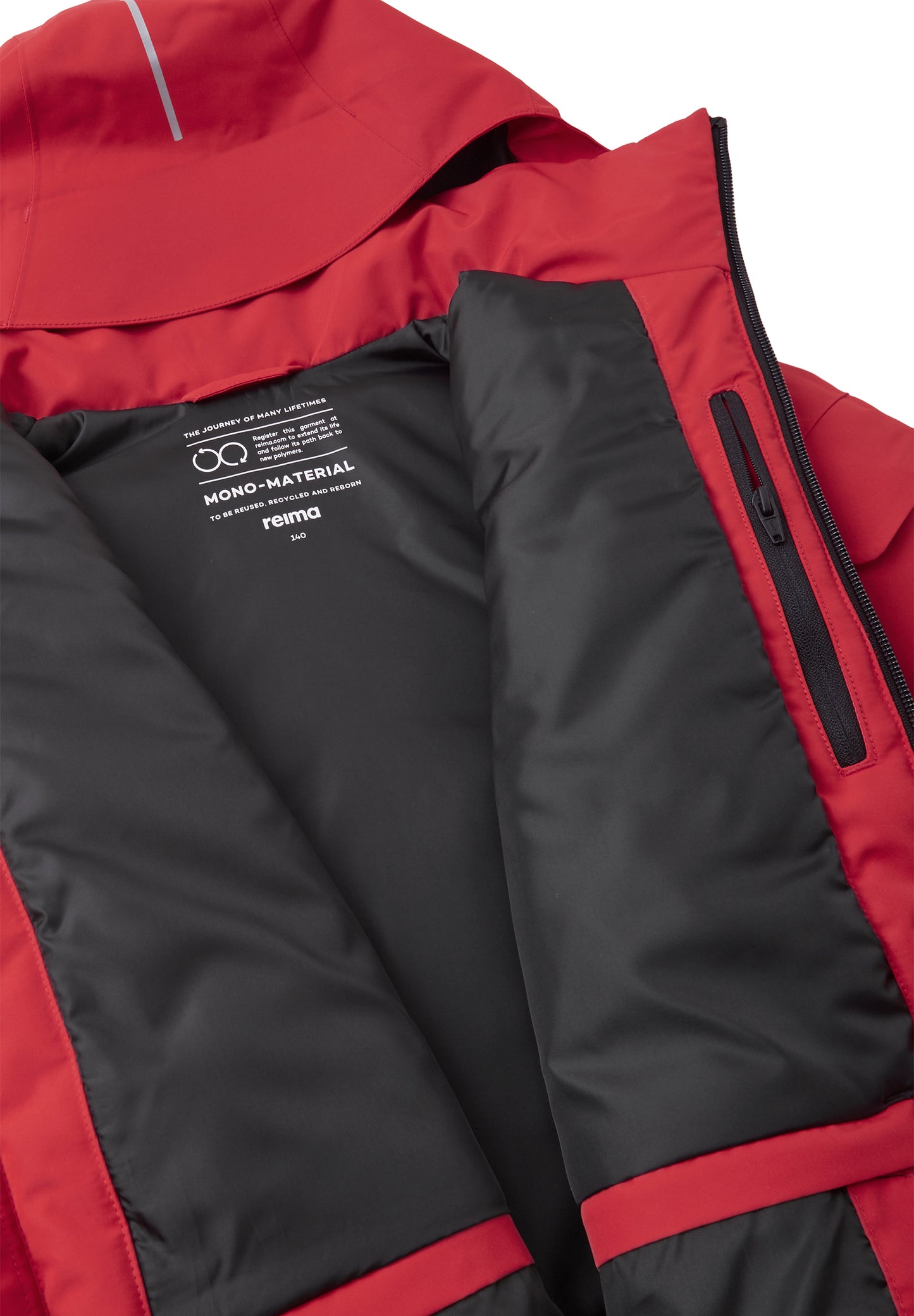 REIMA TEC Skijacke/Winterjacke Tieten <br>Gr. 128 bis 164<br> Schneefang & verstellbare Ärmelbündchen mit Lycraeinsätzen<br> funktionelle Details<br> WS 10'000 mm