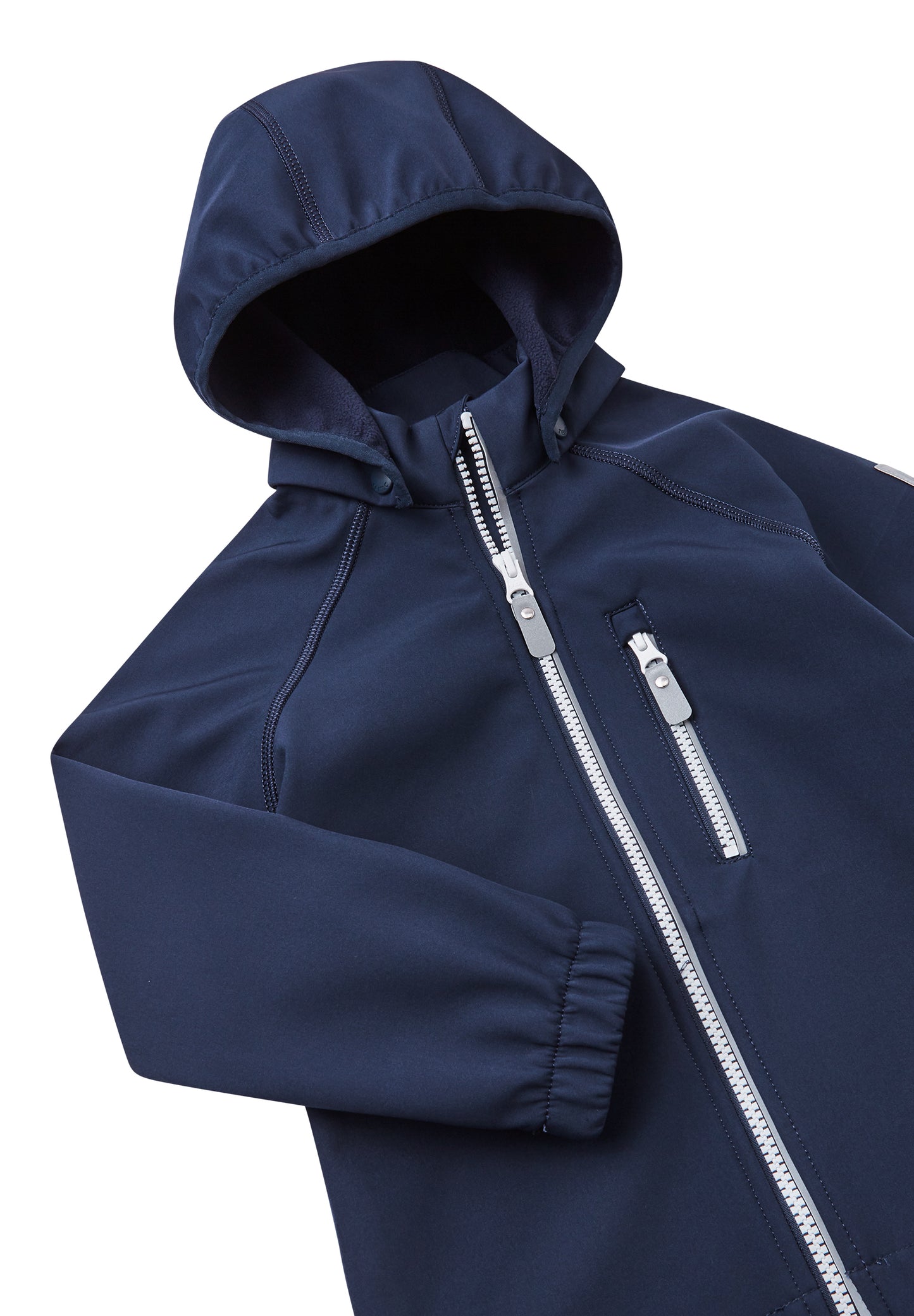 REIMA gefütterte Softshell-Jacke <br>Vantti <br>Gr. 80 bis 140<br> aussen Softshell<br> innen weiches Fleece <br>WS 10'000 mm