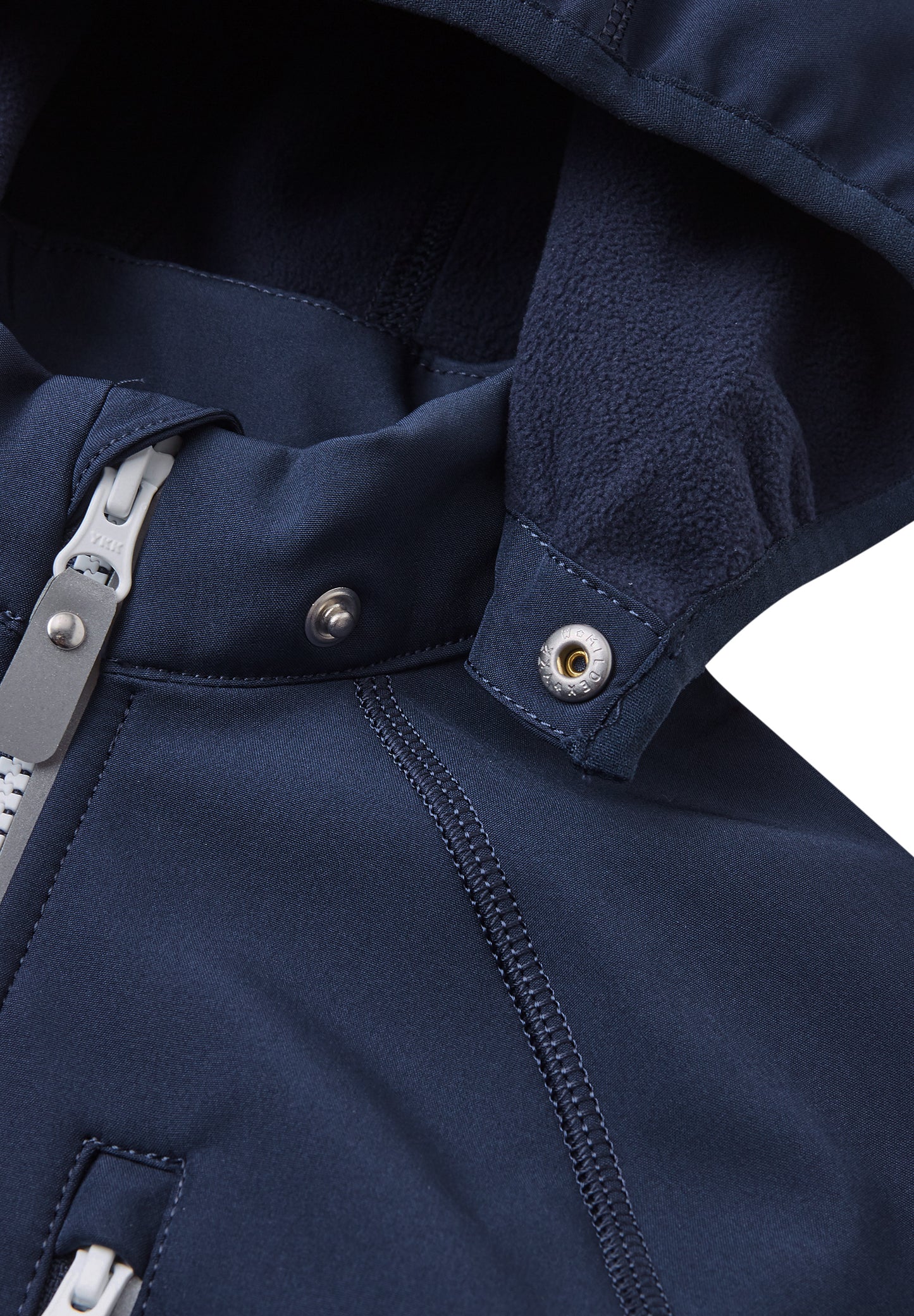 REIMA gefütterte Softshell-Jacke <br>Vantti <br>Gr. 80 bis 140<br> aussen Softshell<br> innen weiches Fleece <br>WS 10'000 mm