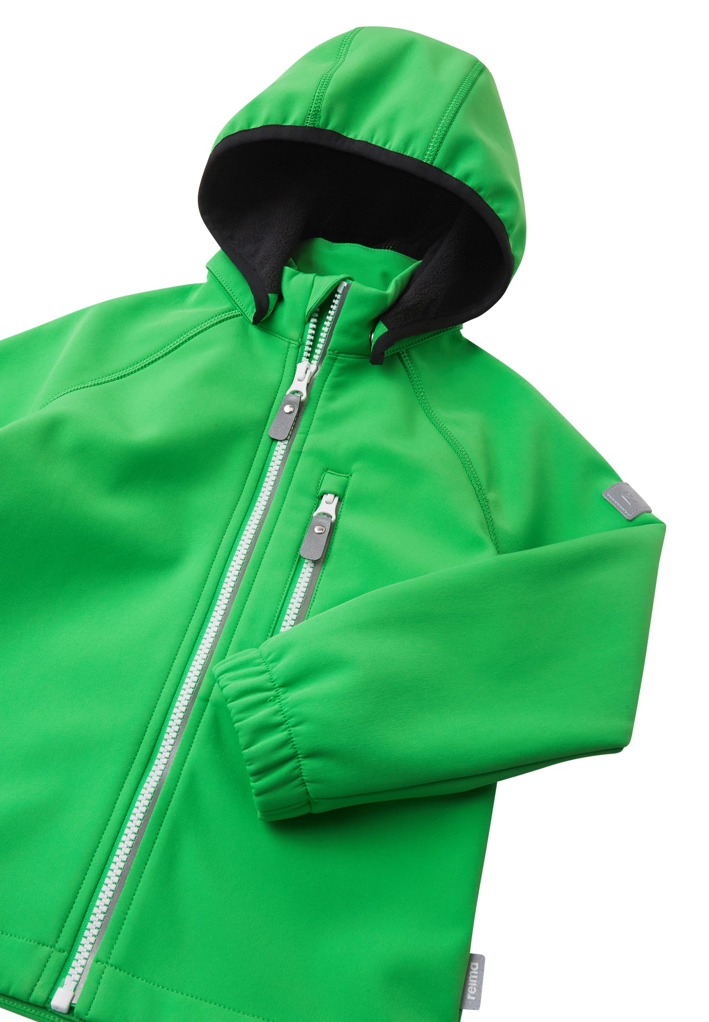 REIMA gefütterte Softshell-Jacke <br>Vantti <br>Gr. 80 bis 140<br> aussen Softshell<br> innen weiches Fleece <br>WS 10'000 mm