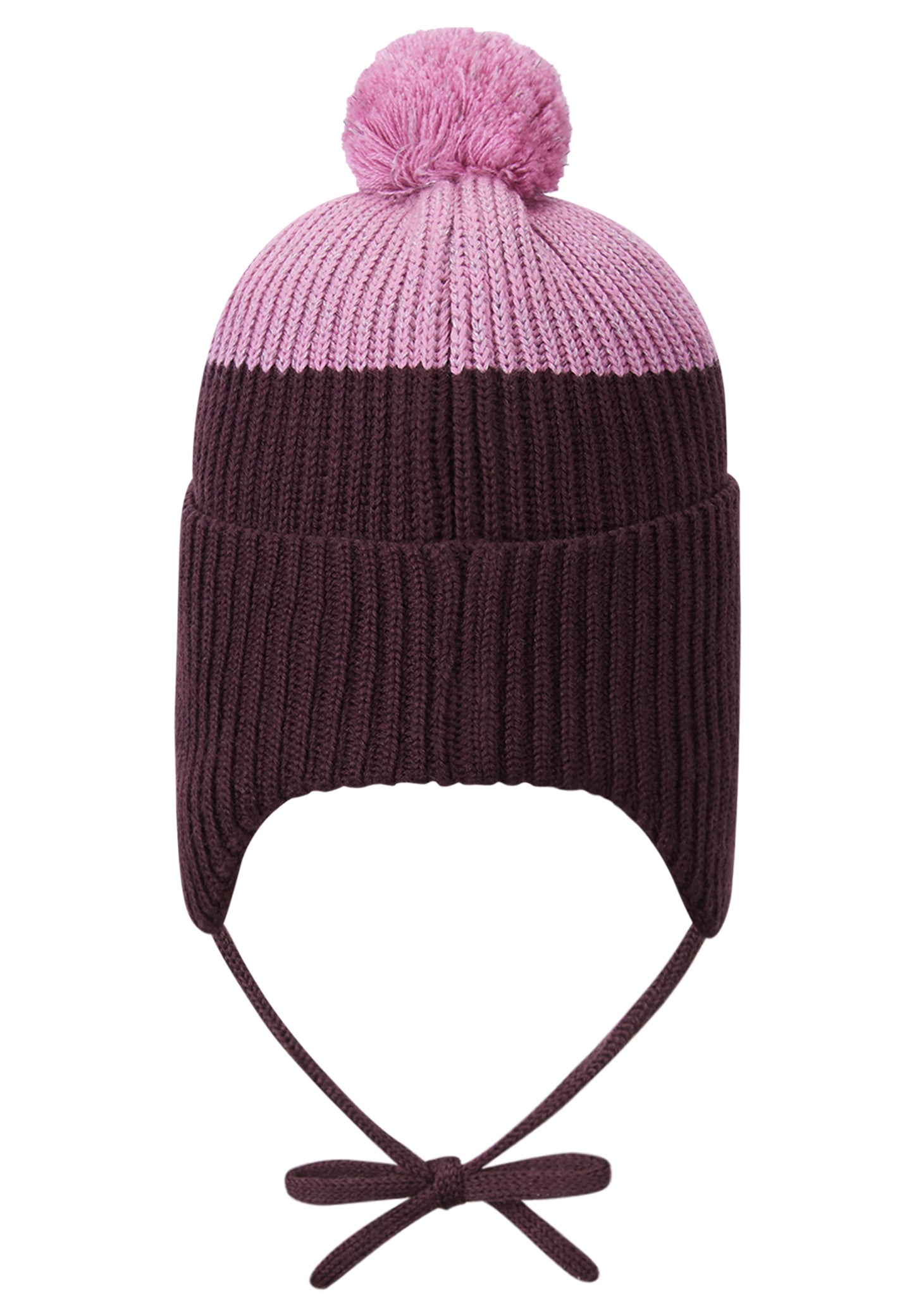 Reima Mütze mit Bändel <br>Pilkotus <br>Gr. 48, 50, 52<br>eingenähtes reflektierendes Garn <br>innen hautfreundliches Fleece<br> aussen warmer, wasserabweisender Woll-Mix<br> Windstopper-Membrane im Ohrbereich