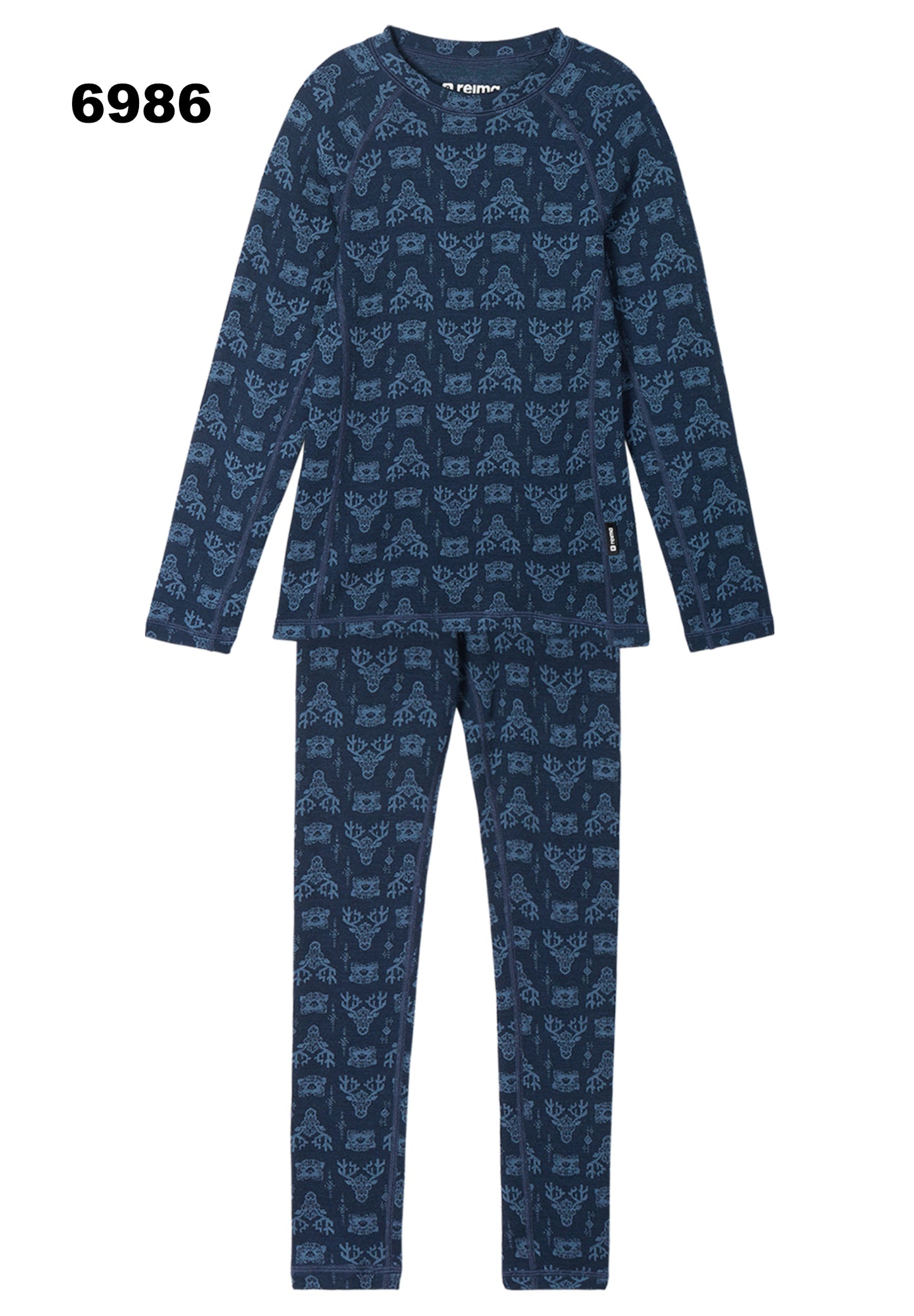 REIMA dickes Thermo-Set Shirt+Hose Merinowolle<br> Taival <br> Gr. 90, 100, 110, 120, 130, 140, 150, 160 <br>natürlich&temperaturausgleichend<br> sehr warm, 280g/m2 Dicke