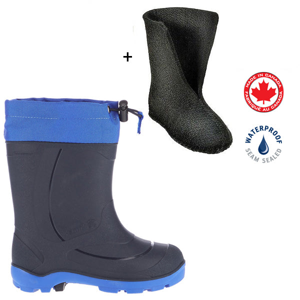 KAMIK Winter-Gummi-Stiefel gefüttert<br>Snobuster<br> Outdoor, Wald, Schnee<br> Gr. 28 bis 38<br> Innenschuh herausnehmbar, warm<br> 100% wasserdicht<br> lieferbar ab 10.11.22
