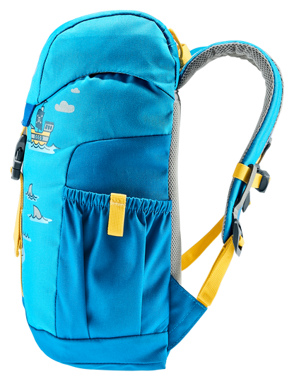 DEUTER Kinder-Rucksack <br> Schmusebär 8L<br> bequem & leicht<br> mit Brustgurt und herausnehmbarem Sitzkissen<br> ab ca. 3.5 Jahren 24-30cm Rückenlänge