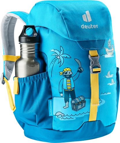 DEUTER Kinder-Rucksack <br> Schmusebär 8L<br> bequem & leicht<br> mit Brustgurt und herausnehmbarem Sitzkissen<br> ab ca. 3.5 Jahren 24-30cm Rückenlänge