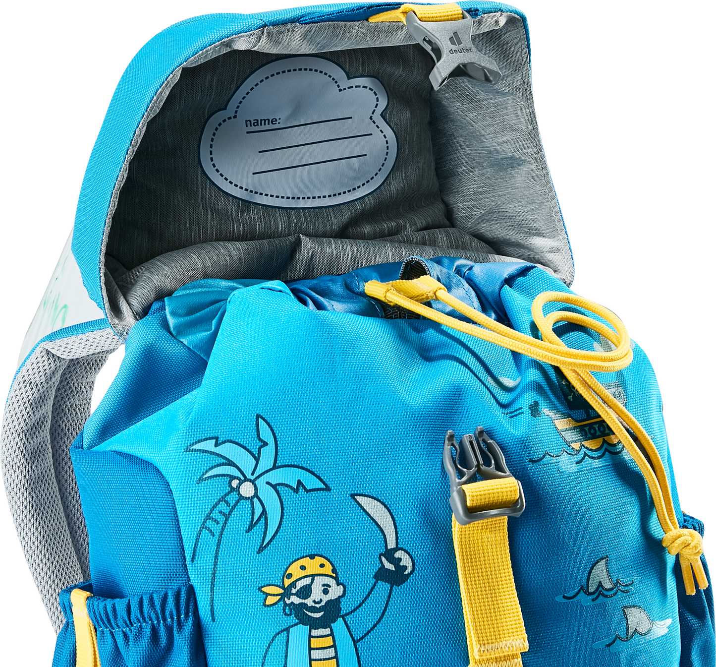 DEUTER Kinder-Rucksack <br> Schmusebär 8L<br> bequem & leicht<br> mit Brustgurt und herausnehmbarem Sitzkissen<br> ab ca. 3.5 Jahren 24-30cm Rückenlänge