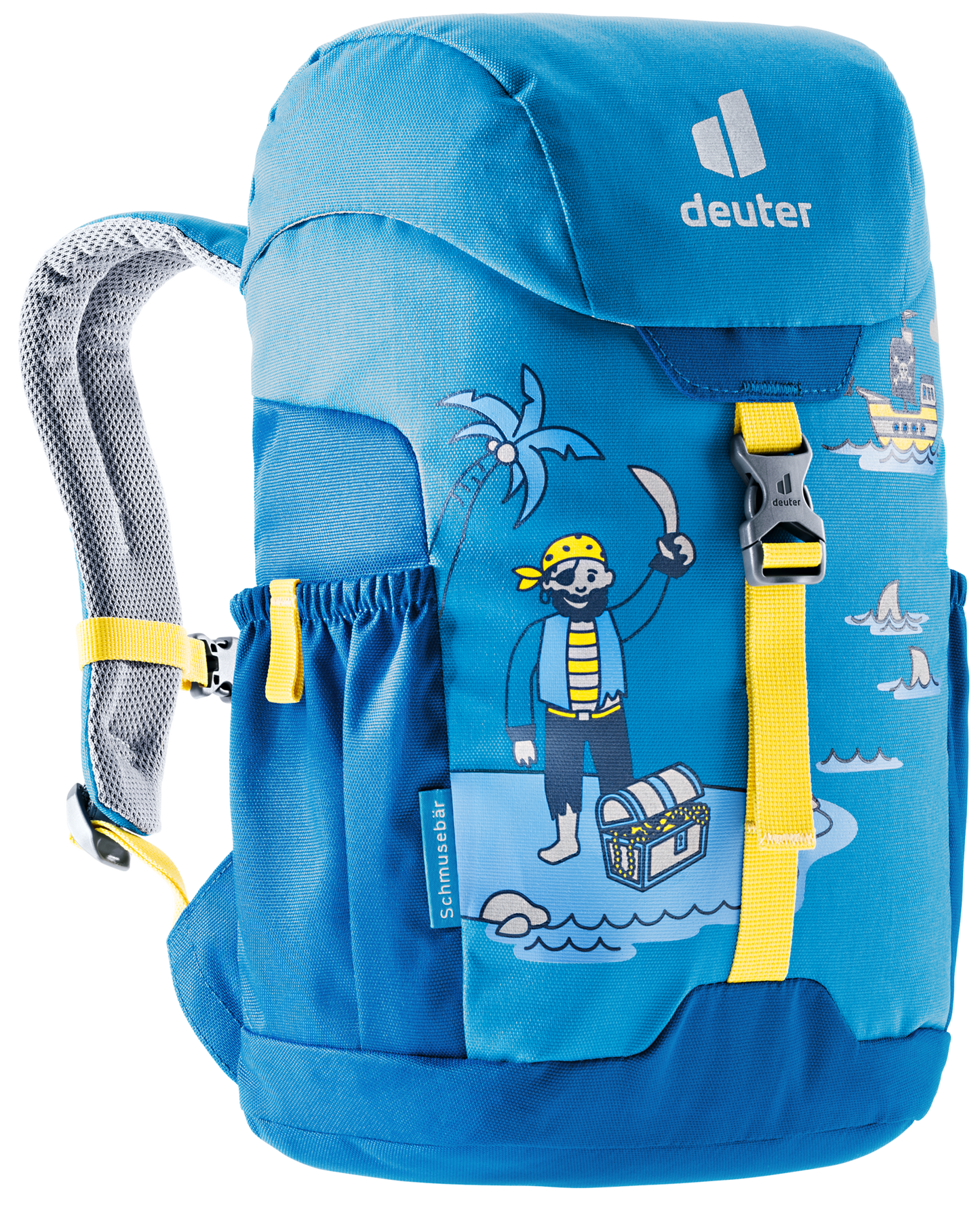 DEUTER Kinder-Rucksack <br> Schmusebär 8L<br> bequem & leicht<br> mit Brustgurt und herausnehmbarem Sitzkissen<br> ab ca. 3.5 Jahren 24-30cm Rückenlänge