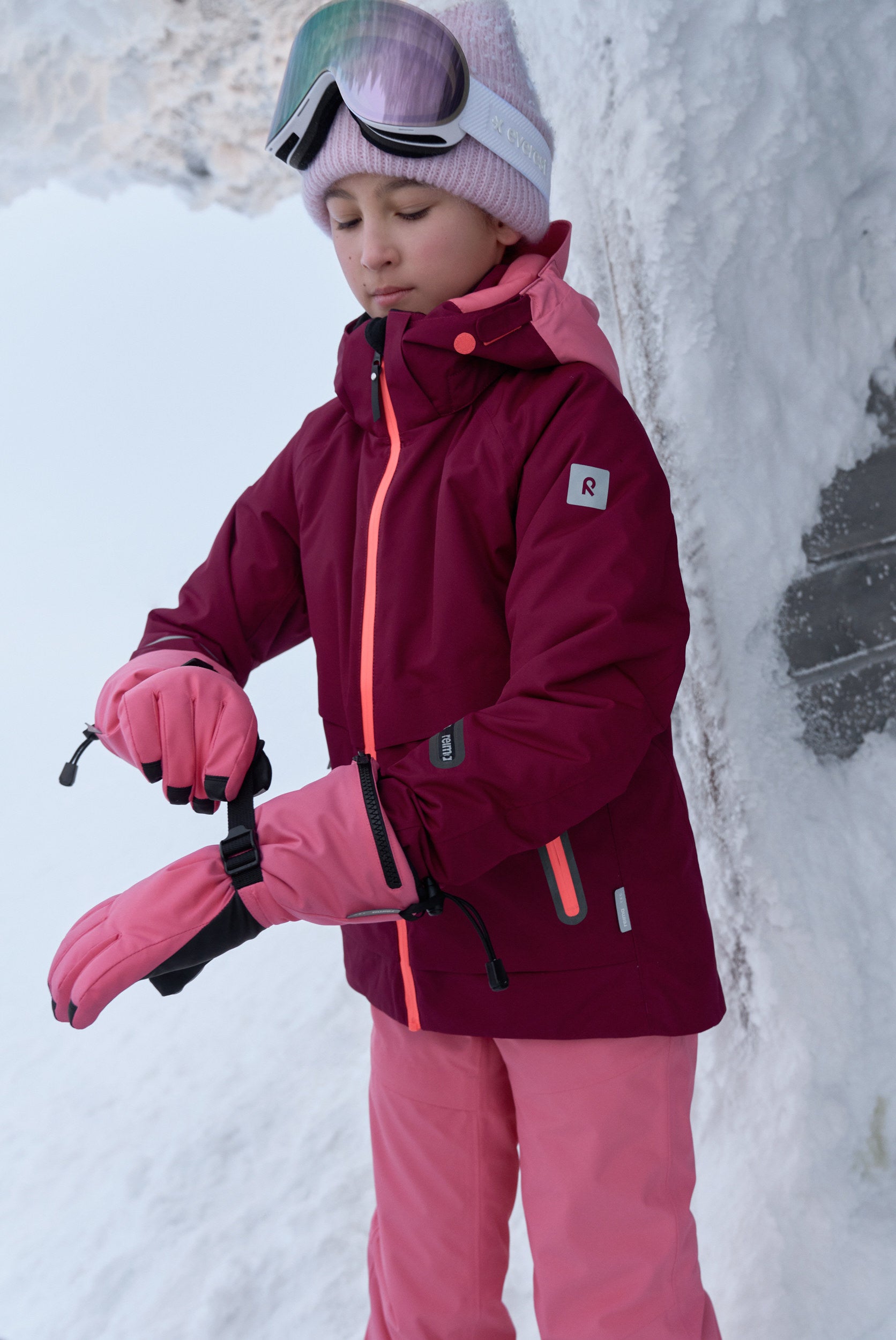 REIMA TEC Skijacke/Winterjacke Posio bordeaux rot 5100076A 3950 2
