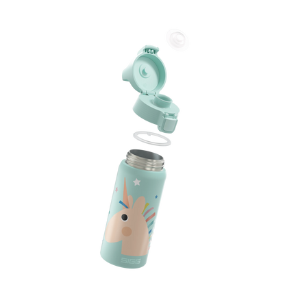 SIGG Thermo Trinkflasche <br>Shield Therm One 0.5L<br> Recycling-Edelstahl <br> Schadstofffrei <br>auslaufsicher <br>  hält Flüssigkeiten kalt/heiss