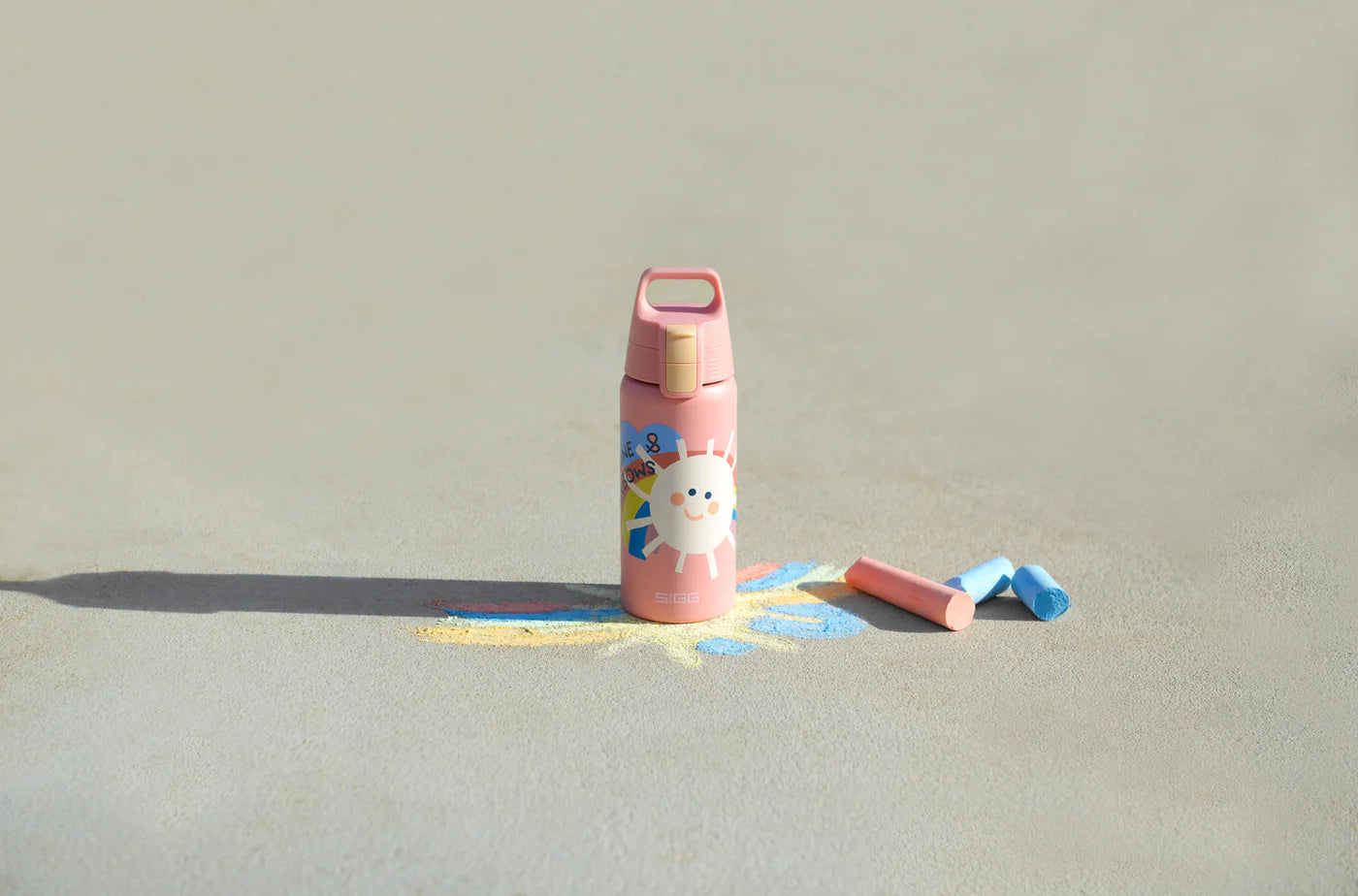 Sigg Kinder Thermo Trinkflasche Shield Therm One 0.5L rosa sonne 6023.10