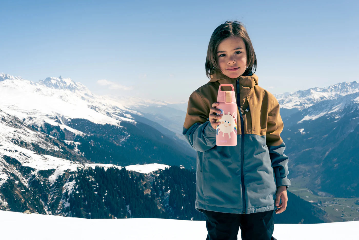 Sigg Kinder Thermo Trinkflasche Shield Therm One 0.5L rosa sonne 6023.10